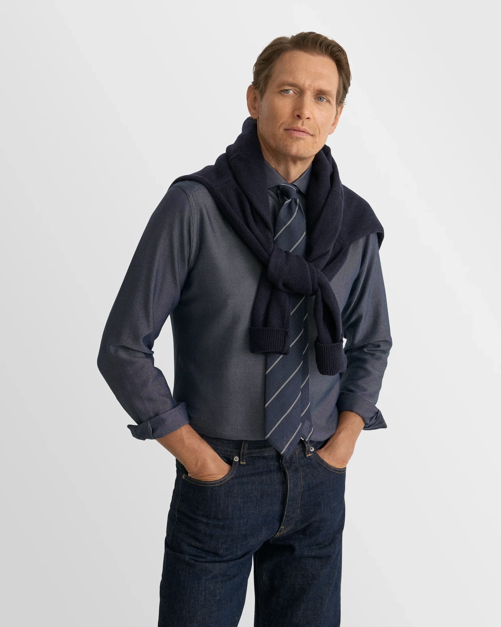 Eton - cotton silk cashmere shirt 268