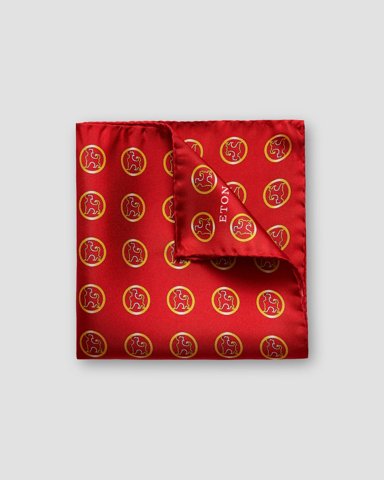 Eton - Red Silk Pocket Square