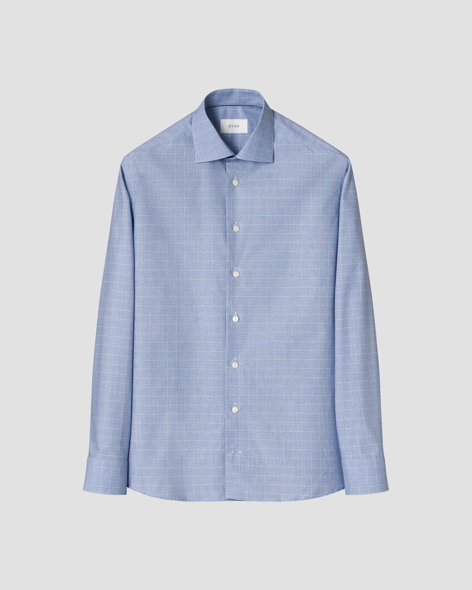 Eton - check twill shirt 260
