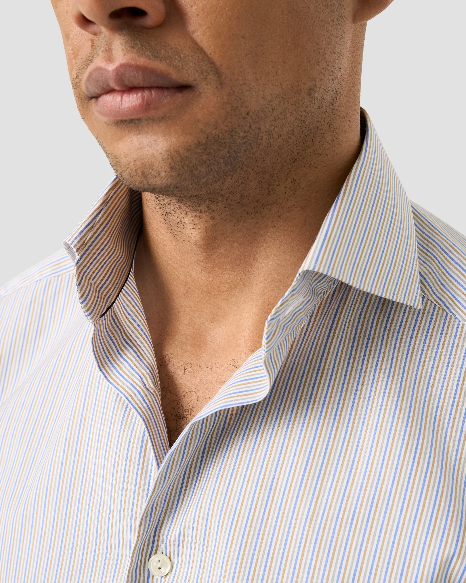 Eton - multi striped breeze poplin shirt 261