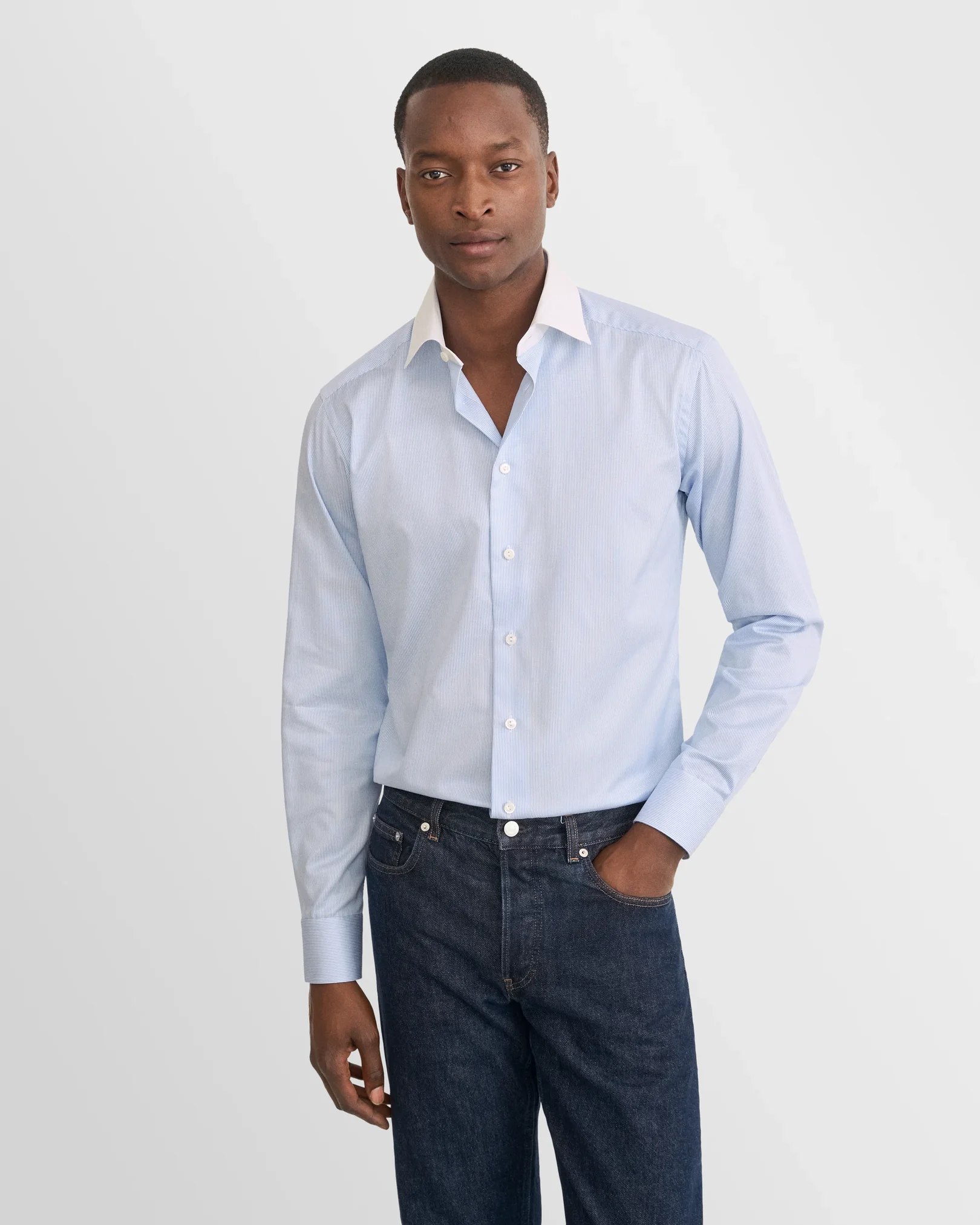 Eton - white collar shirt cut away 266
