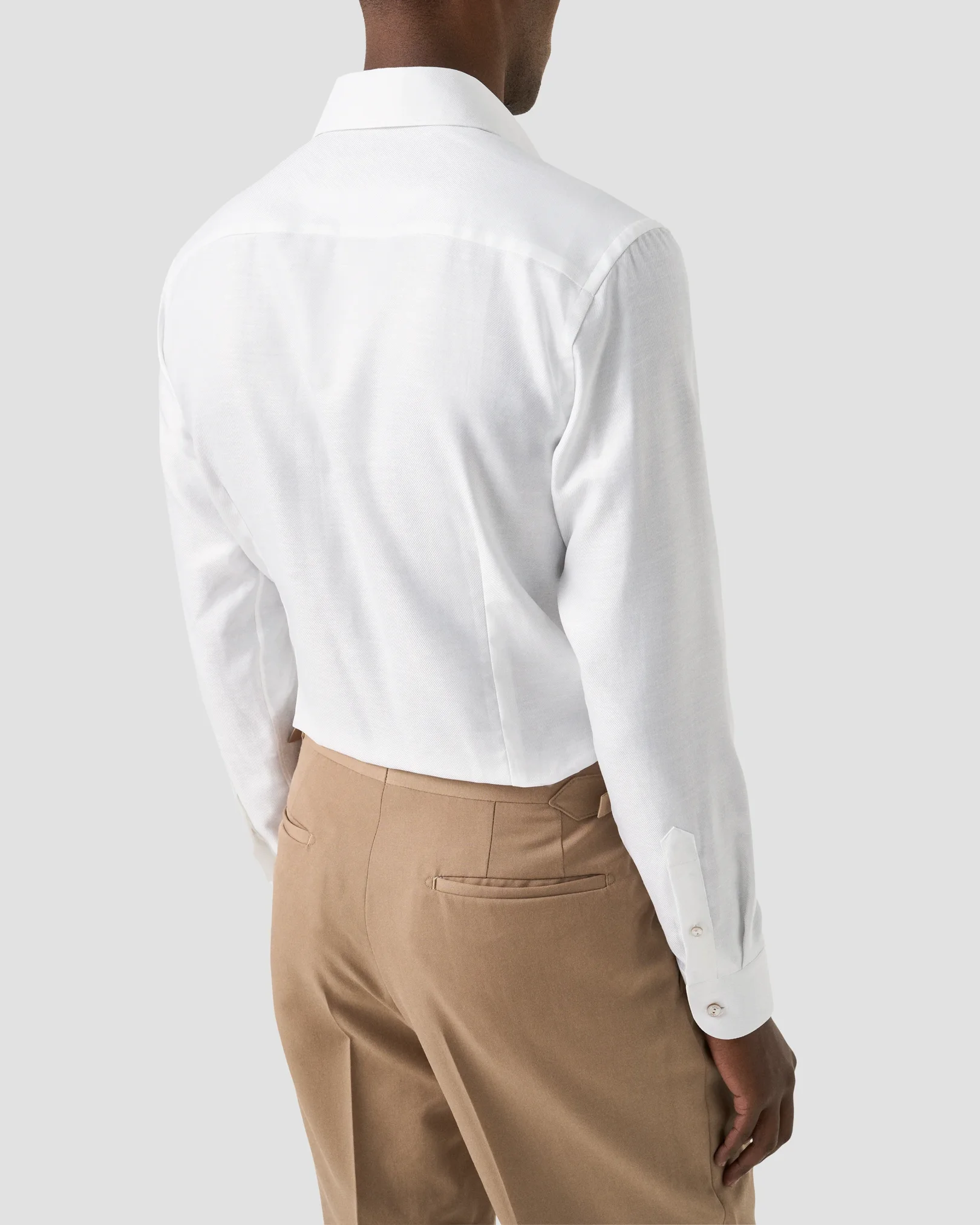 Eton - semi solid cotton linen shirt