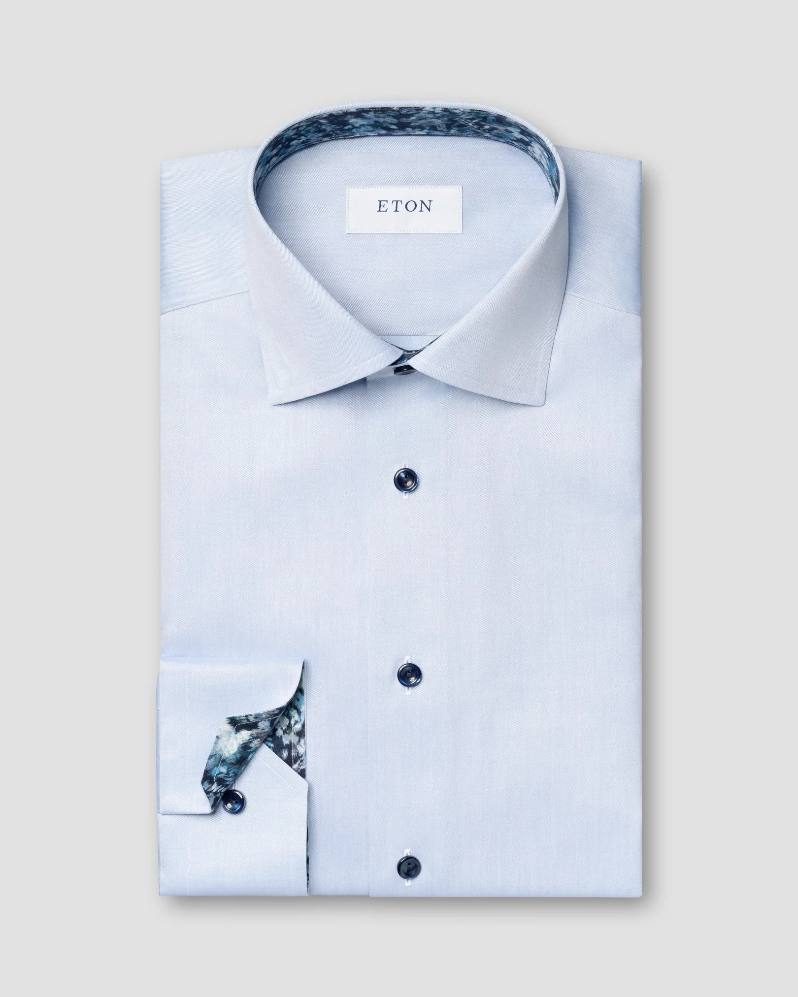 Eton - Floral Effect Signature Twill Shirt