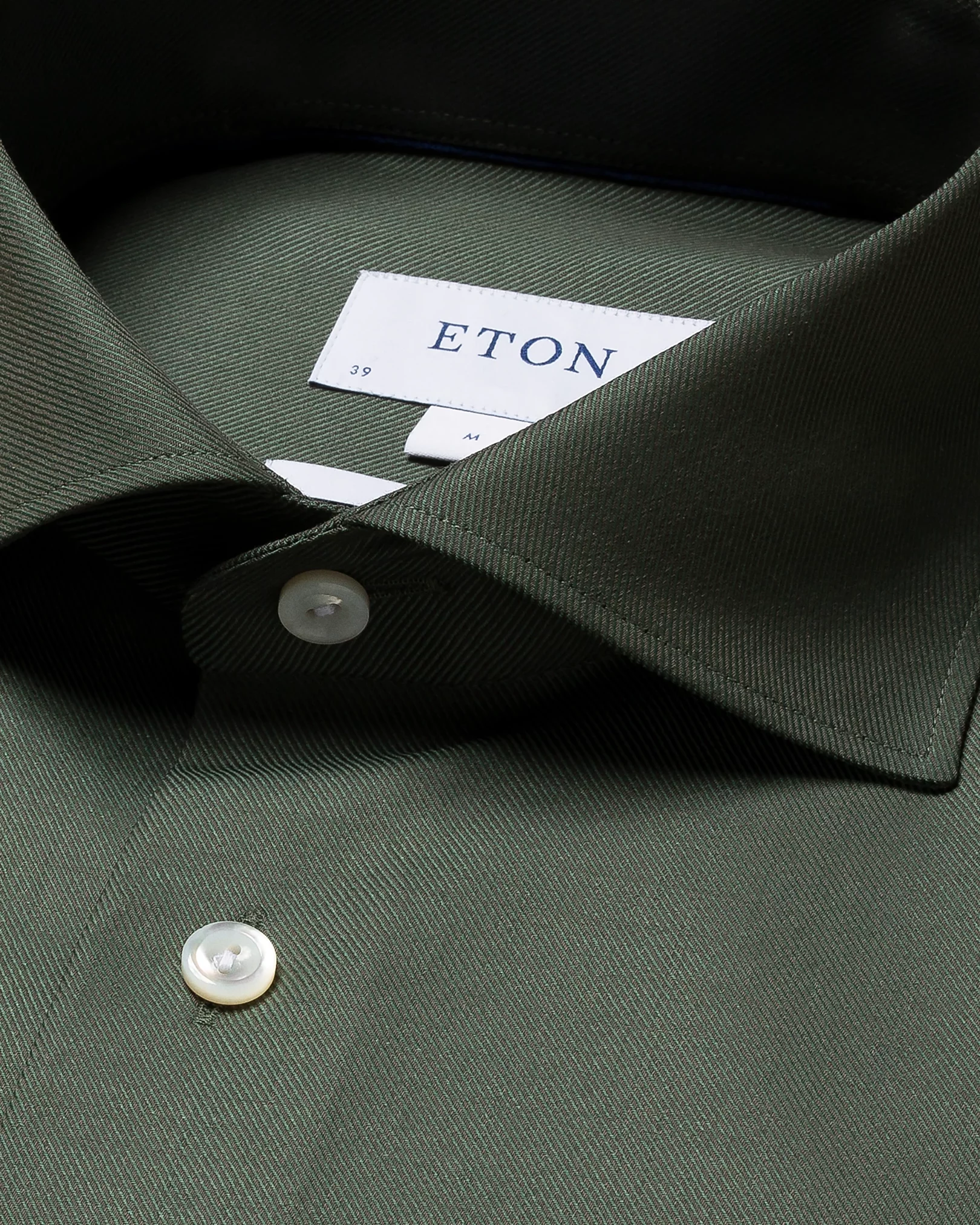 Eton - dark green merino