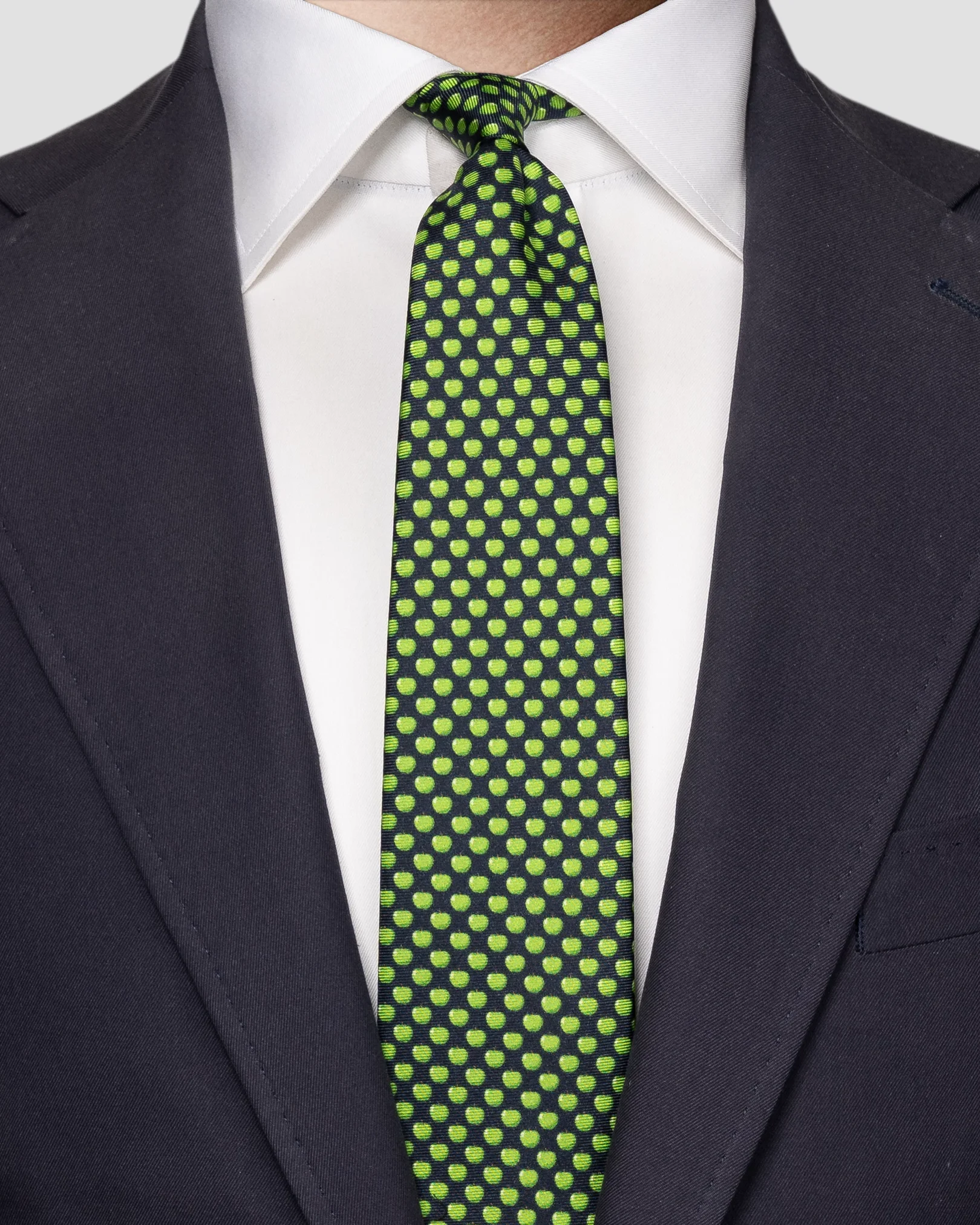 Eton - apple print tie