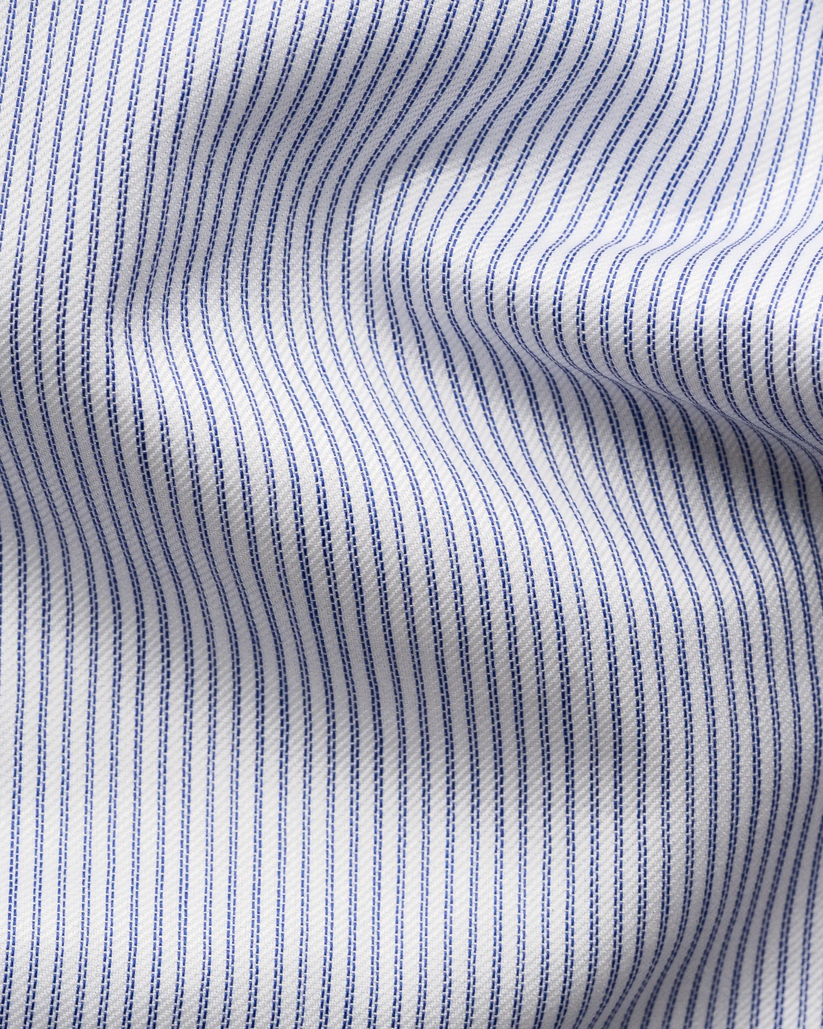 Eton - dark blue fine striped signature twill shirt