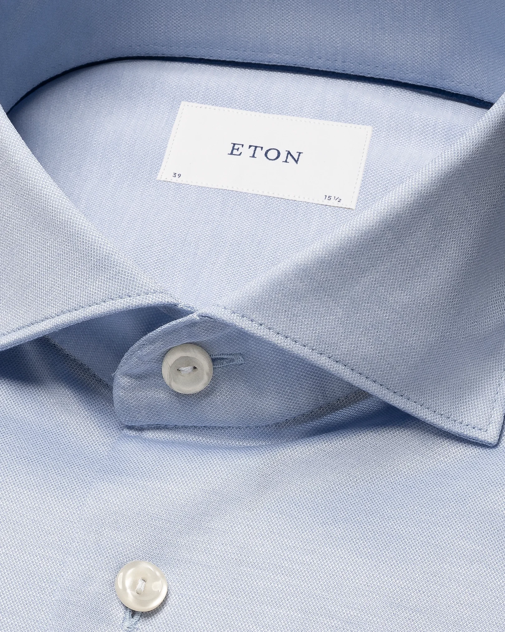 Eton - light blue filo di scozia oxford shirt