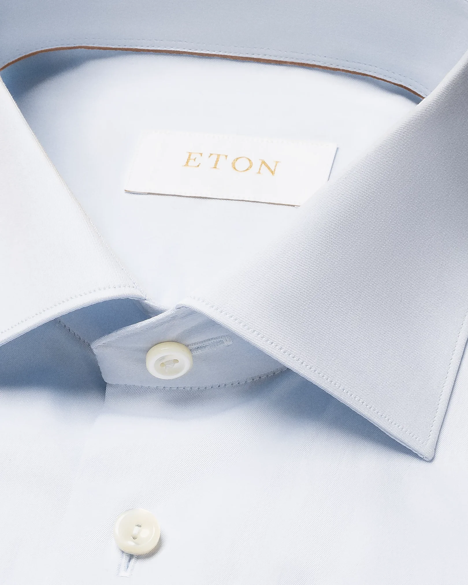 Light blue Solid Elevated Twill Shirt