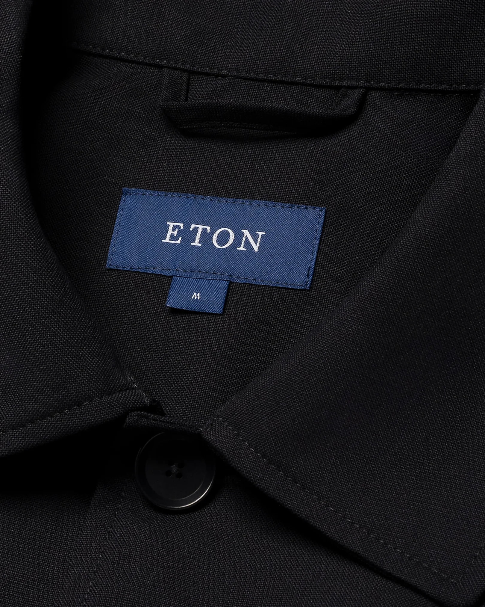 Eton - navy blue wool overshirt