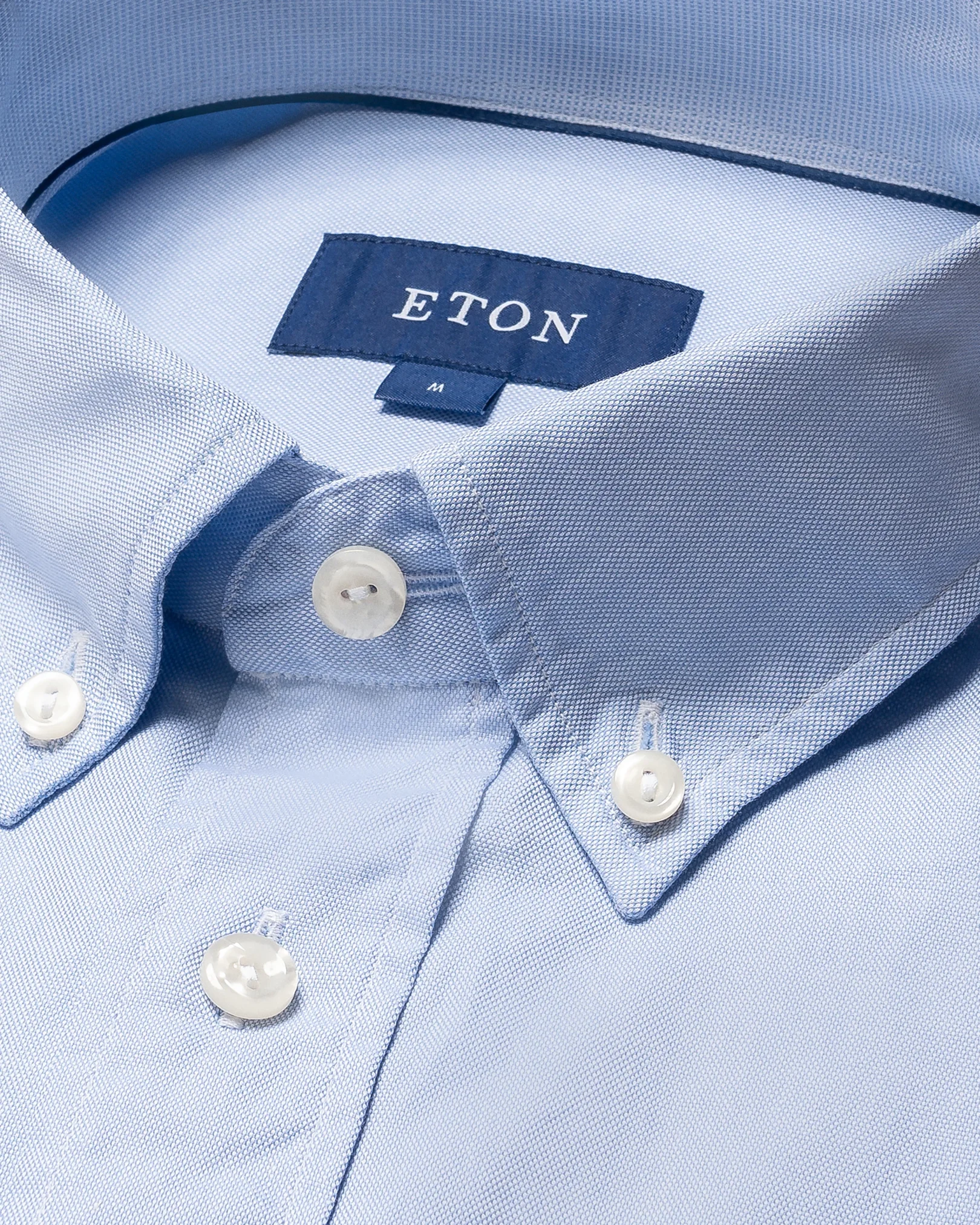 Eton - light blue oxford button down collar