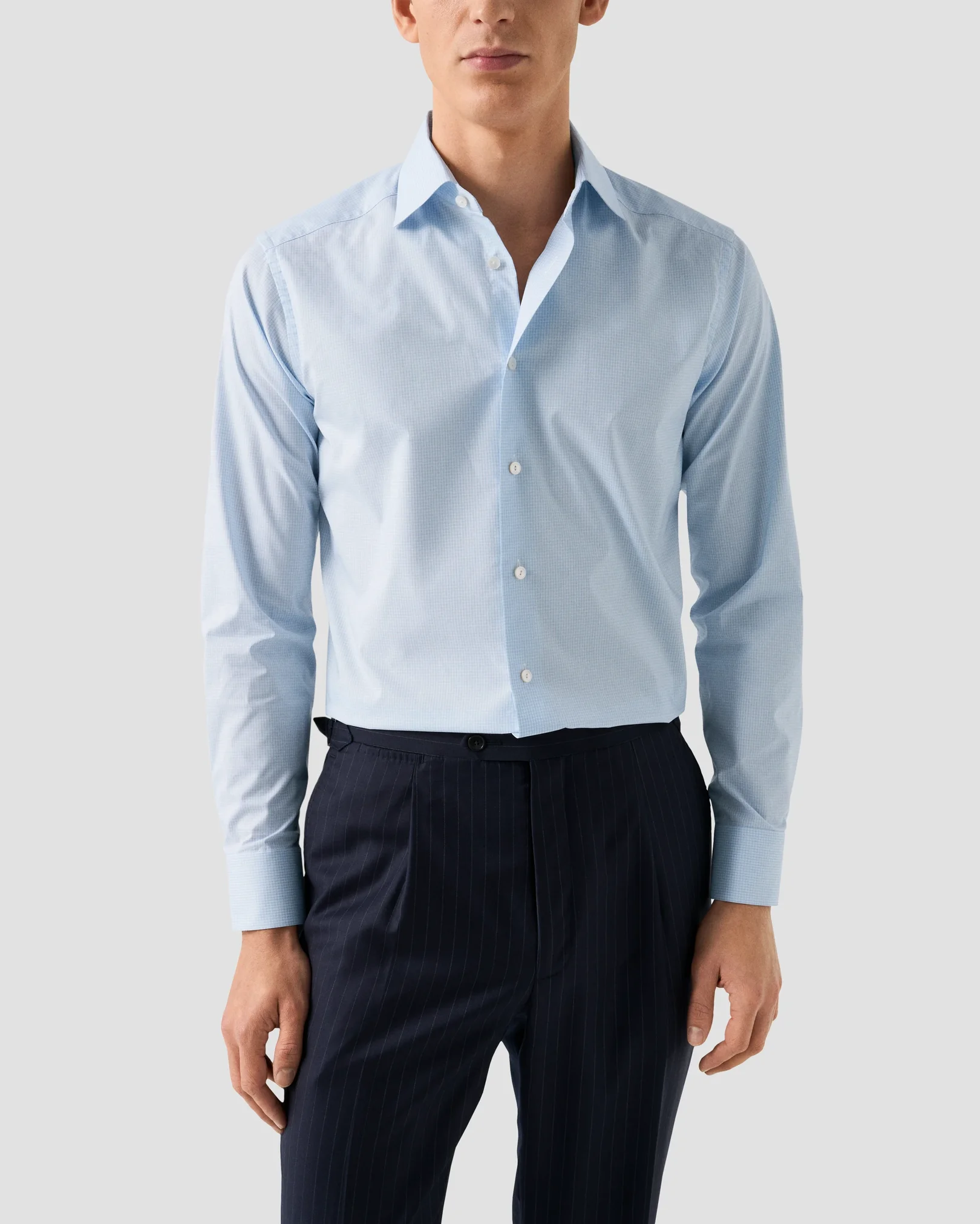 Eton - micro check supima 120 shirt