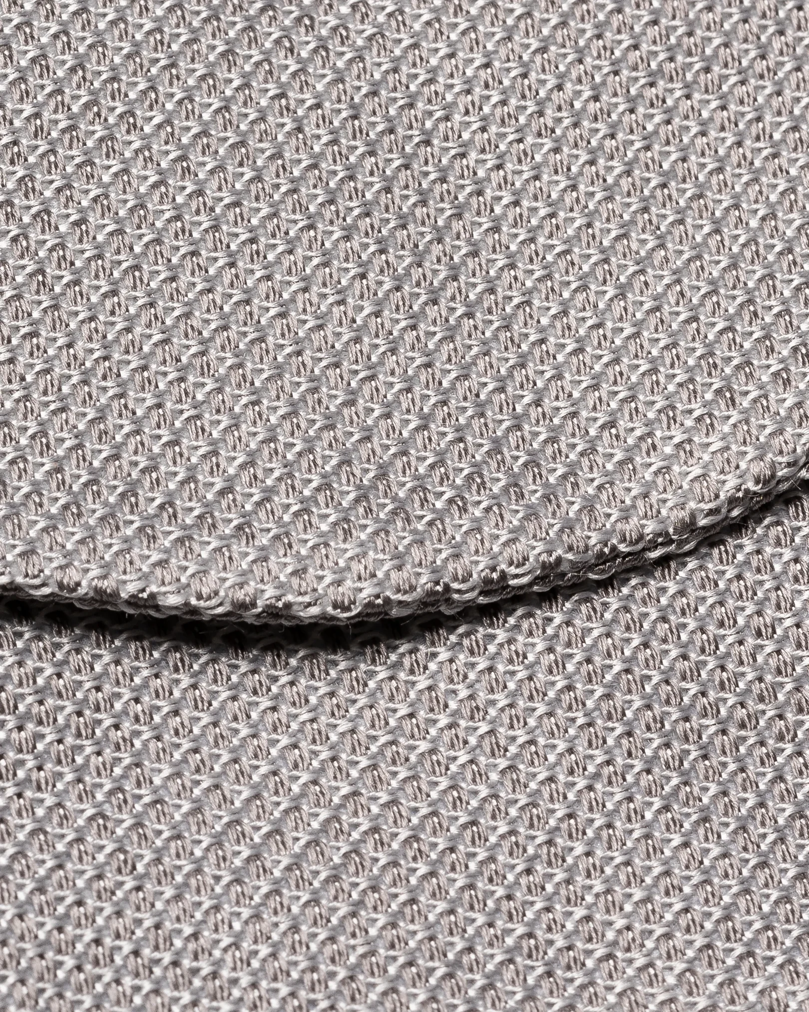 Eton - light grey grenadine silk bow tie self tied