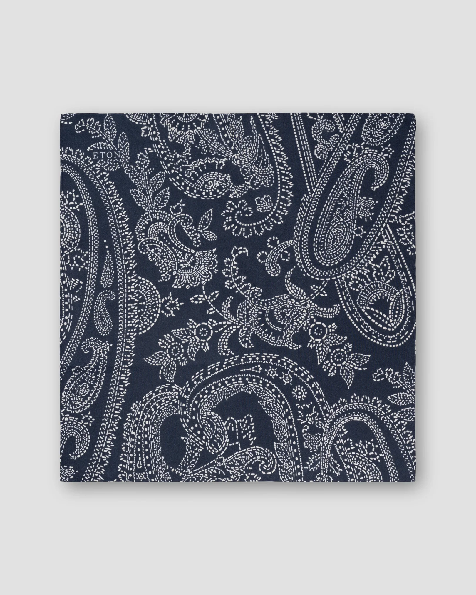 Eton - navy blue paisley printed bandana