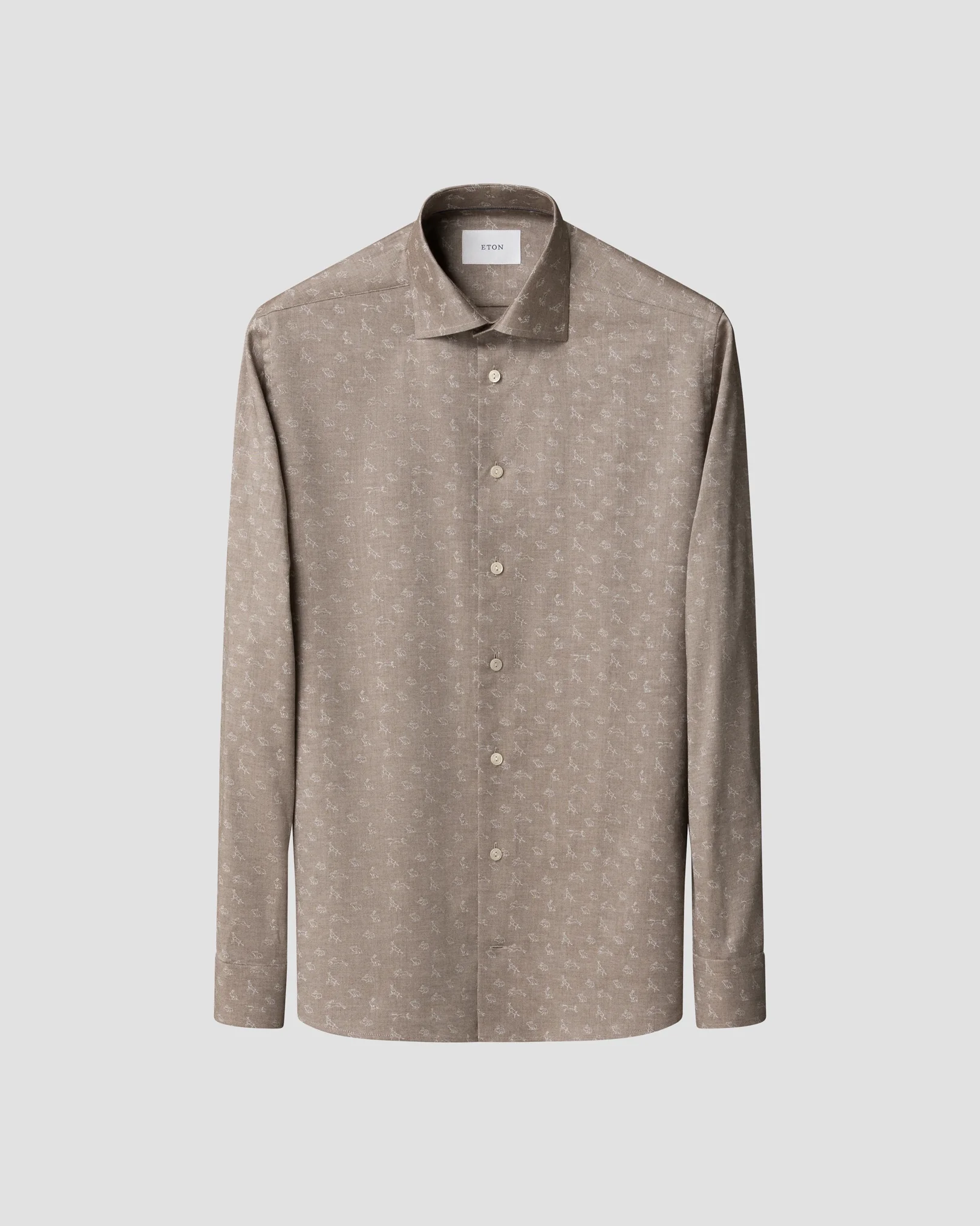 Eton - fox and hare print shirt