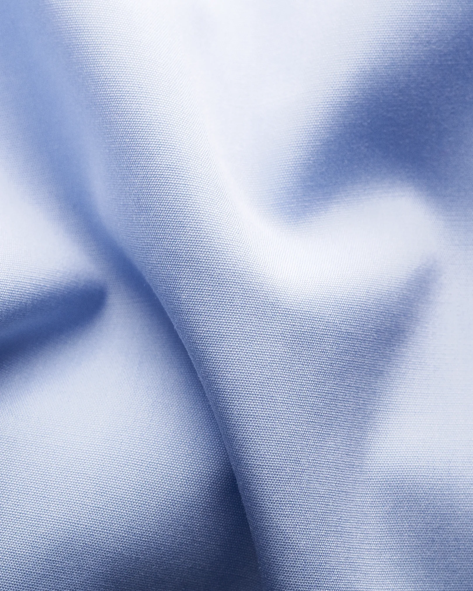 Eton - light blue poplin shirt extreme cut away