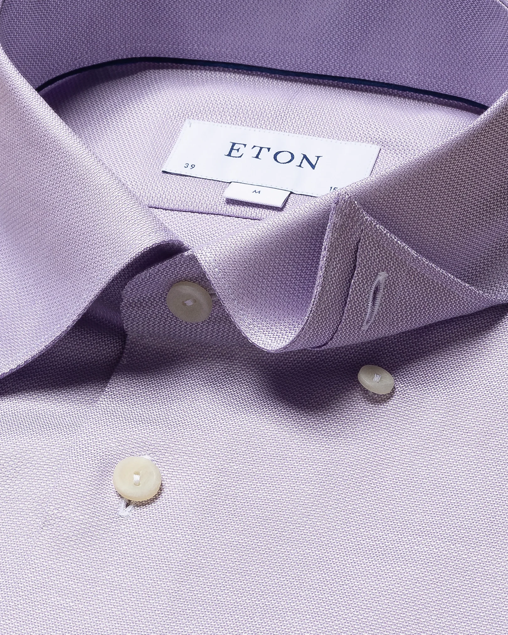 Eton - light purple cotton lyocell stretch