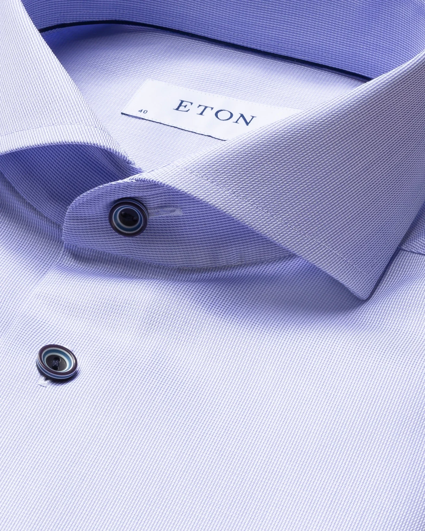 Eton - pastel blue shirt extreme cut away