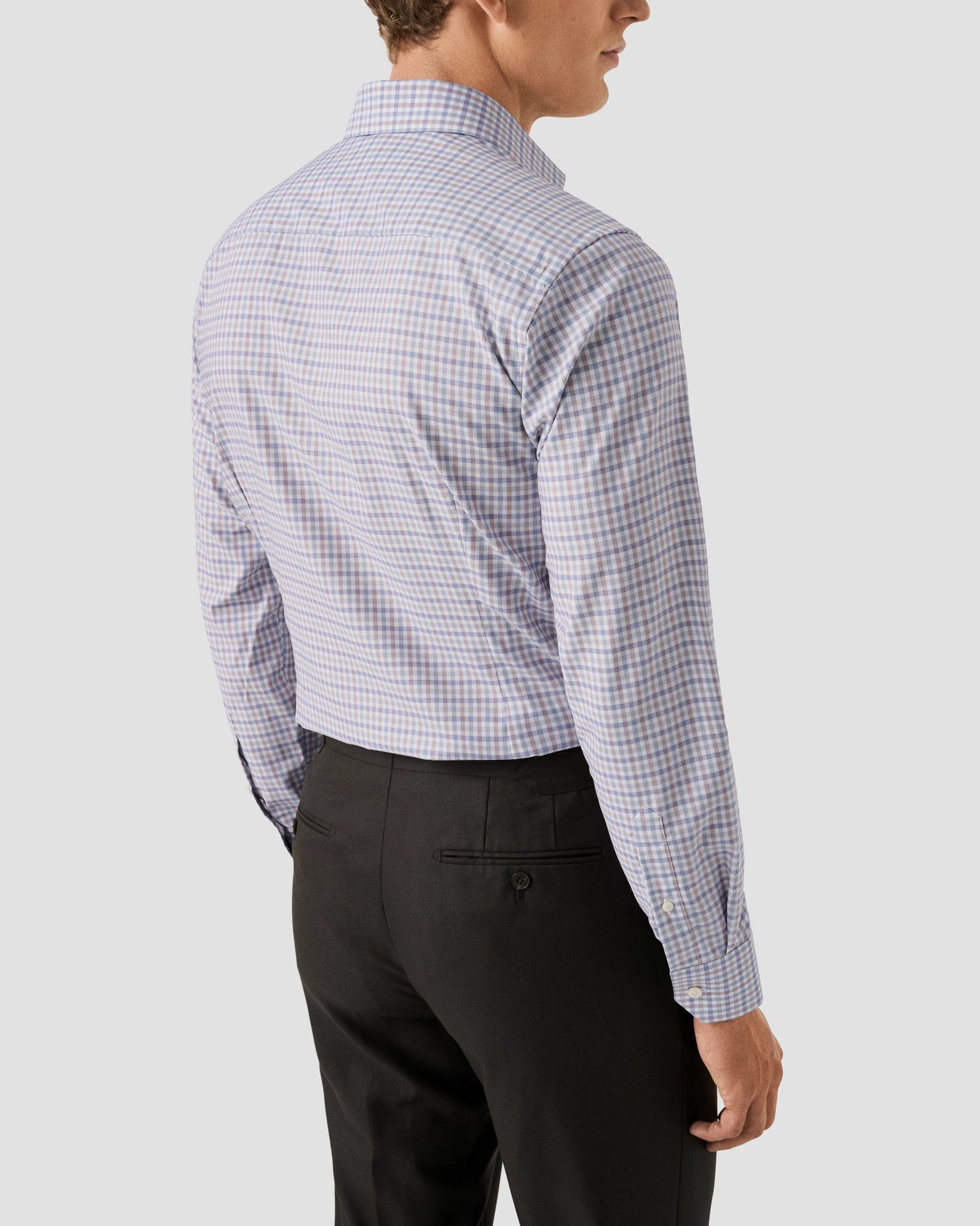 Eton - Three Color Check Twill Shirt