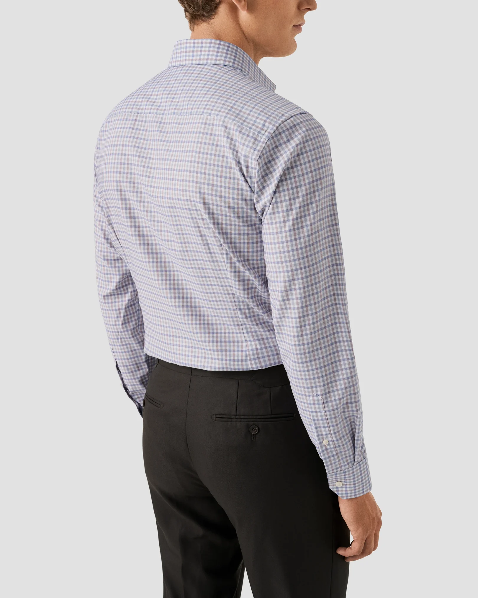 Eton - Three Color Check Twill Shirt
