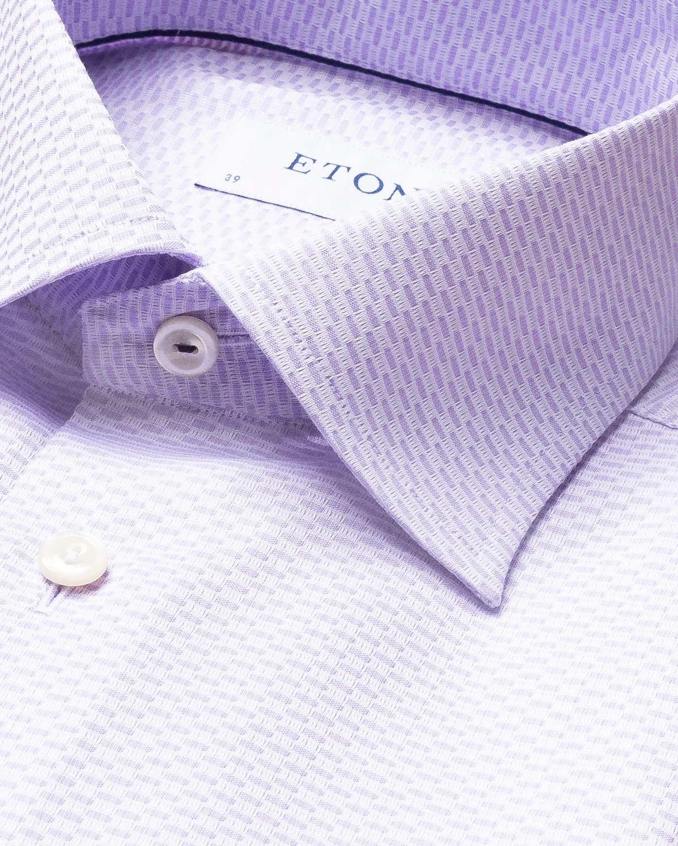 Eton - light purple twill micro pattern