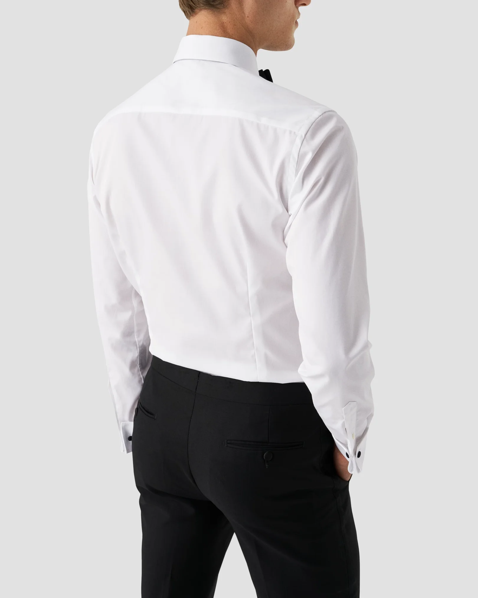 Eton - White Plissé Tuxedo Shirt
