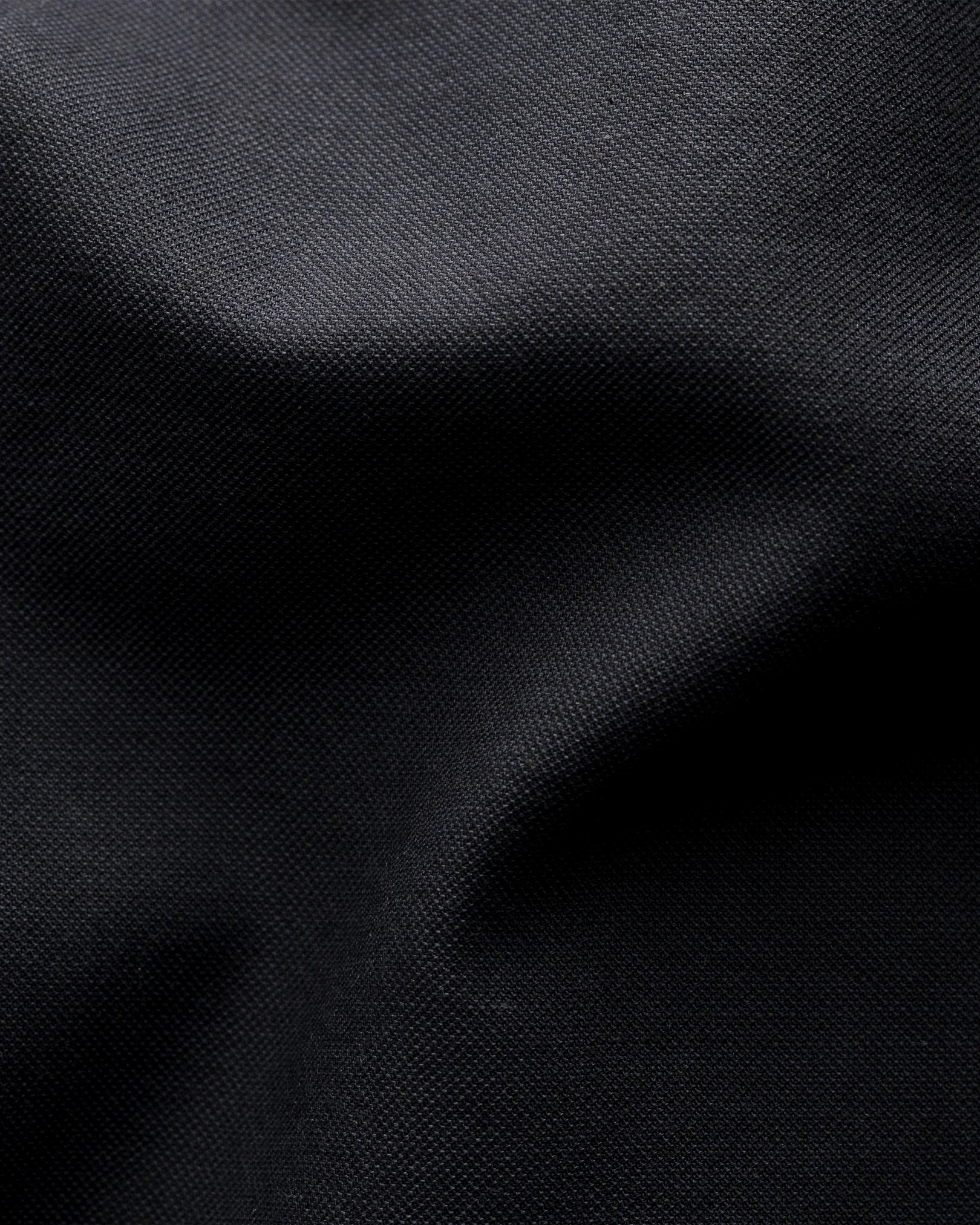 Eton - black t shirt in woven twill