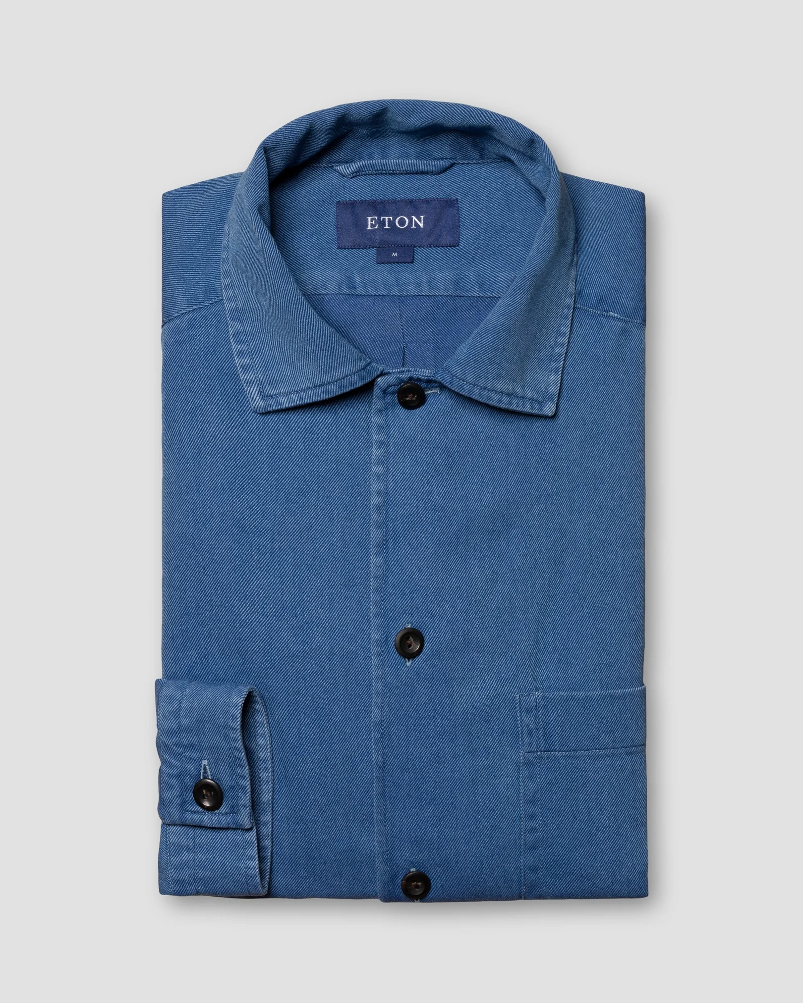 Eton - indigo heavy twill shirt