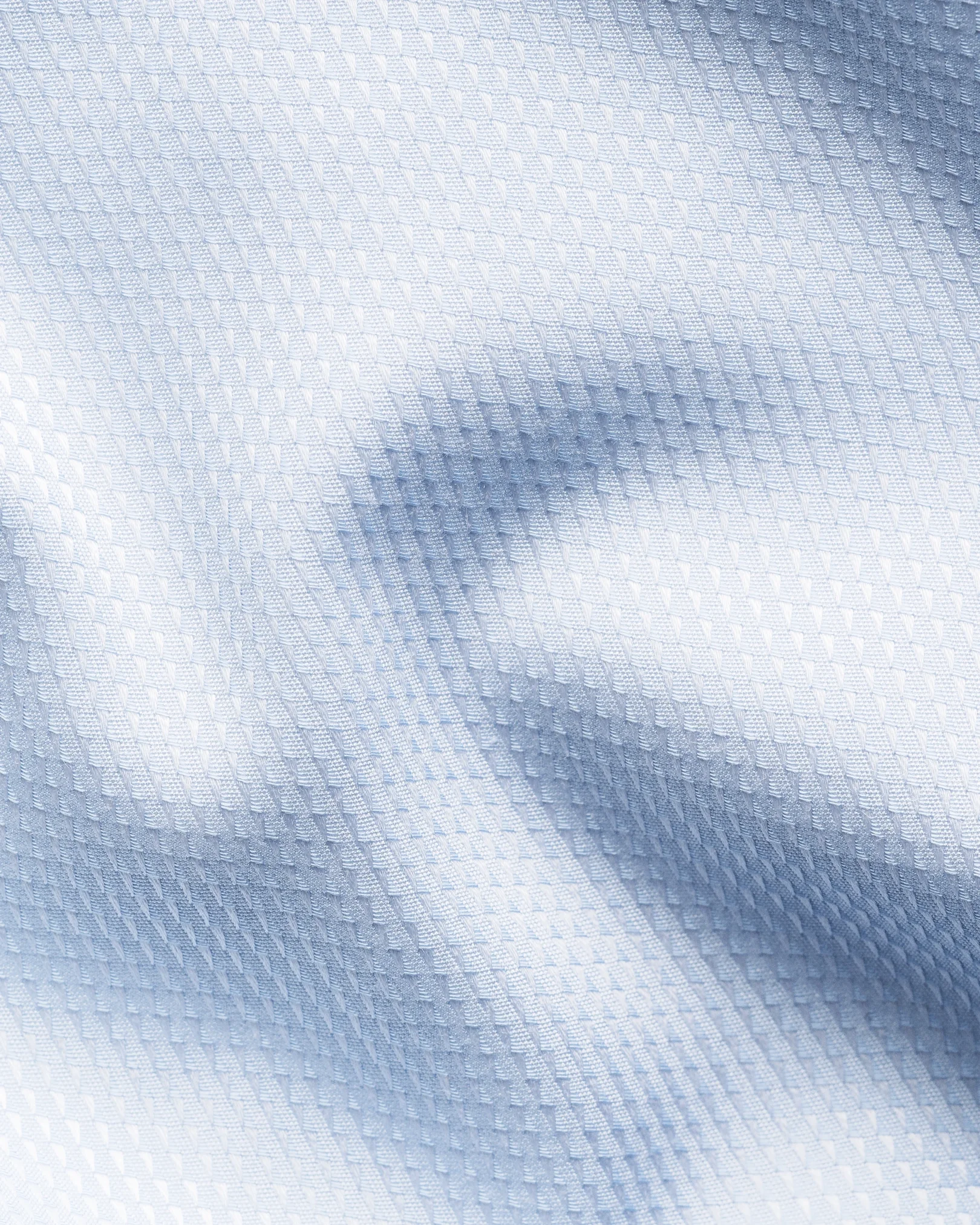 Eton - light blue semi solid supima 120 pique shirt