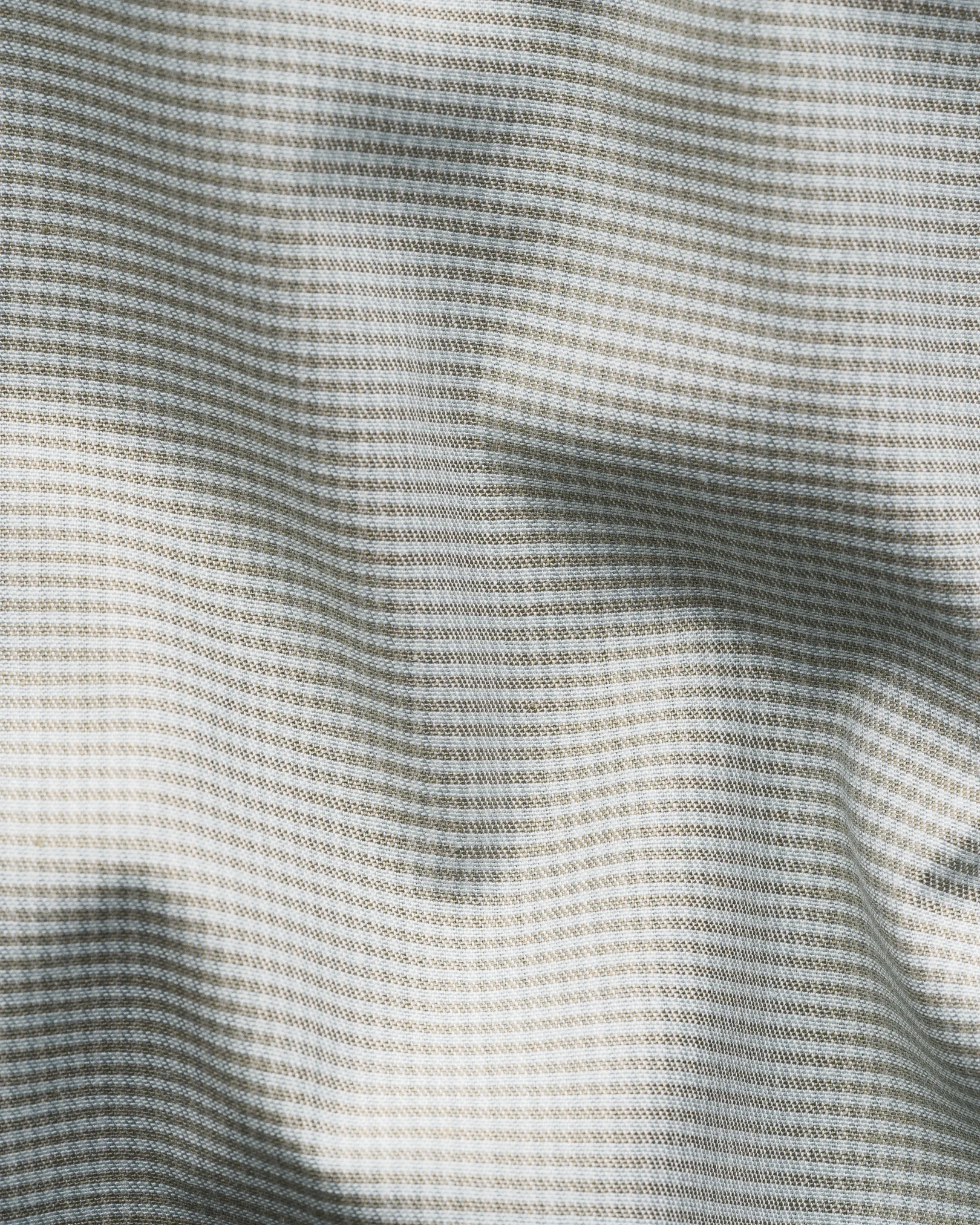 Eton - mid green micro check twill shirt