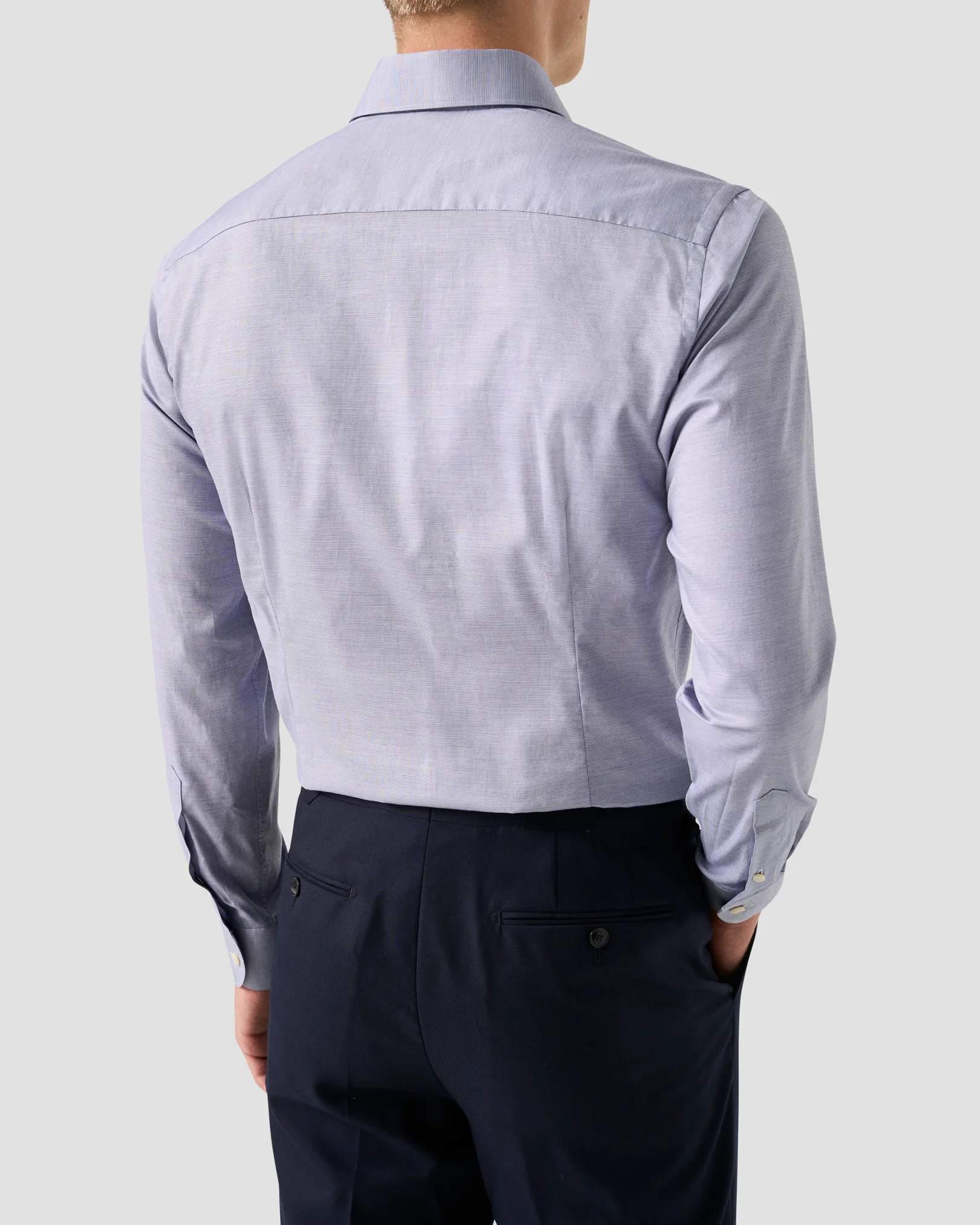 Eton - light purple solid signature oxford shirt