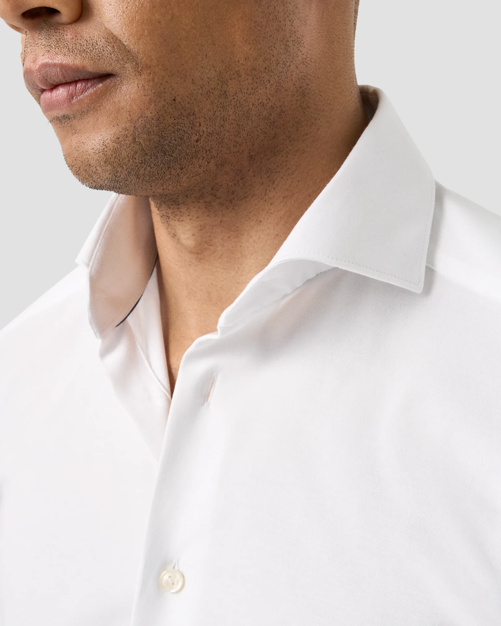 Eton - Solid Cotton Four-Way Stretch Shirt