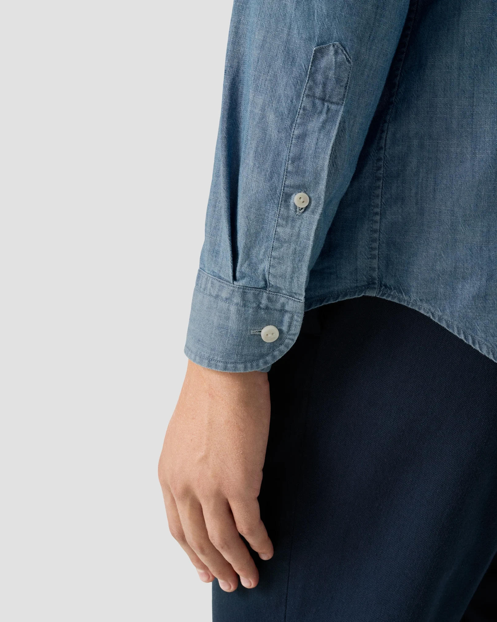 Eton - light wash denim shirt