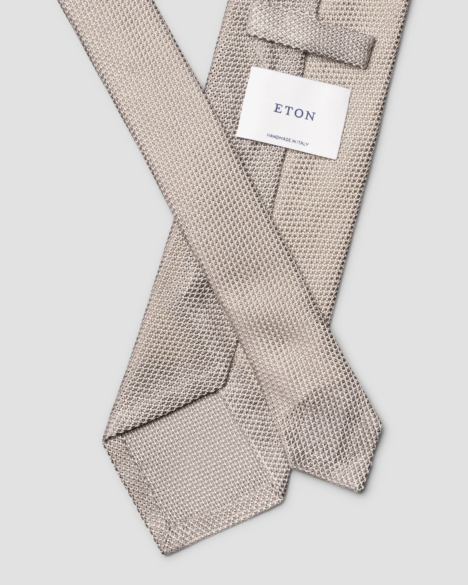 Eton - grenadine silk tie light grey 261