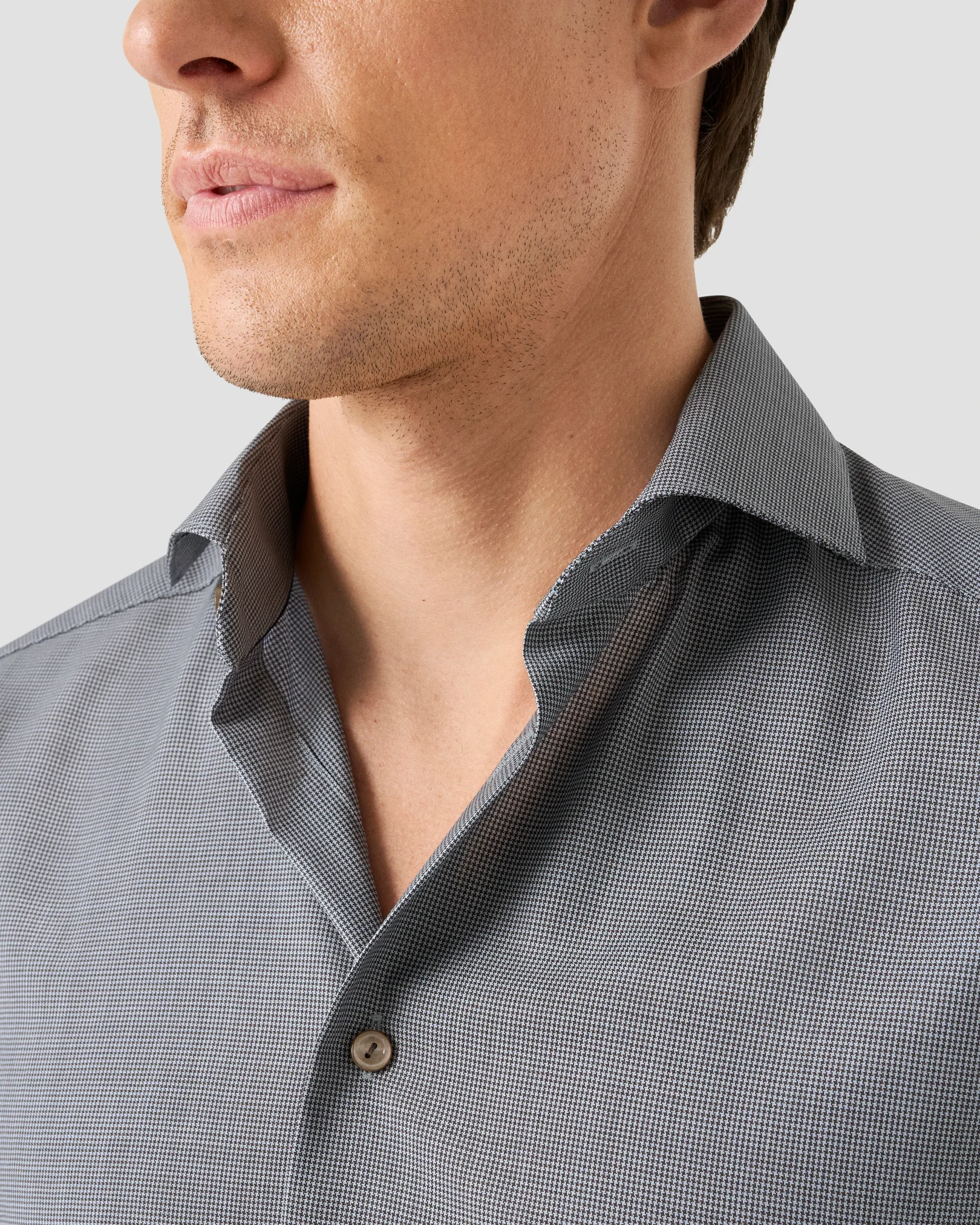 Eton - Houndstooth Merino Wool Shirt