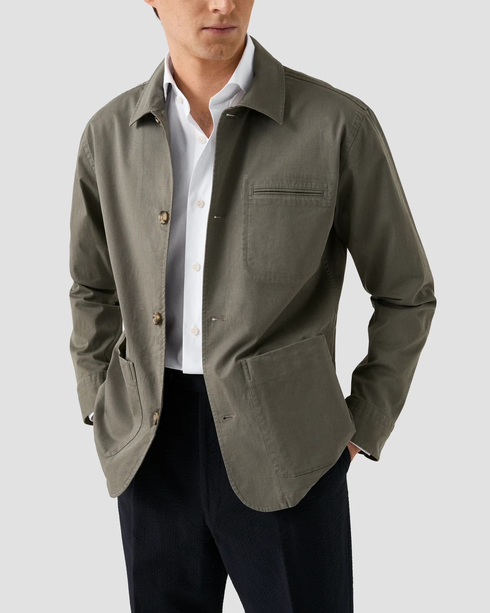 Eton - end on end breeze poplin shirt 261