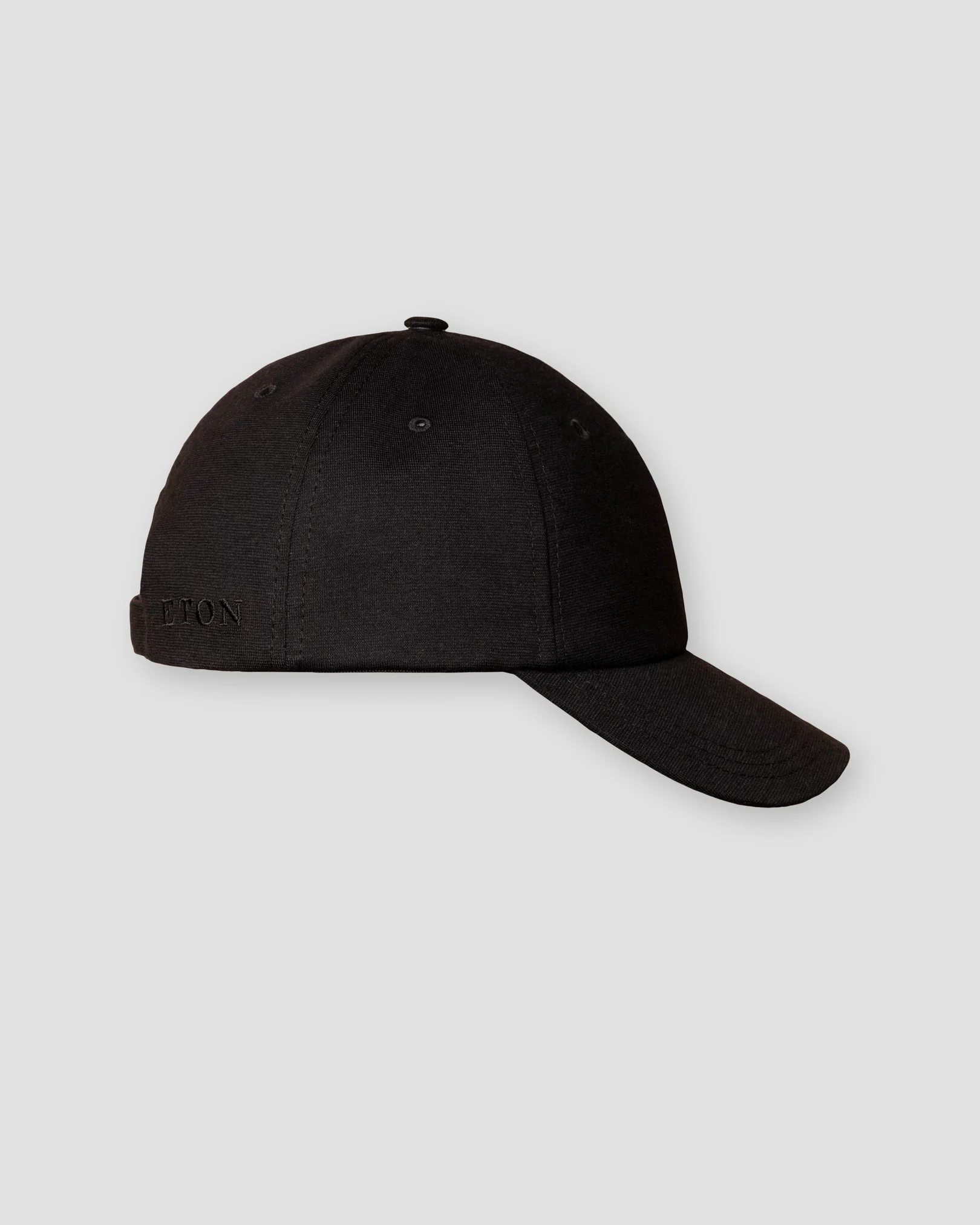Black Jersey Baseball Cap - Eton