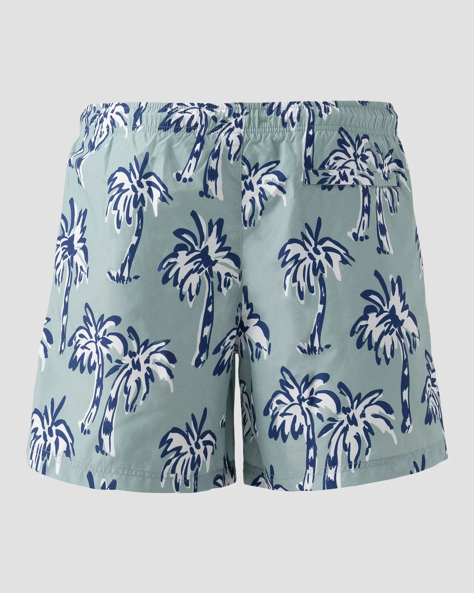 Eton - palm tree swim shorts midgreen