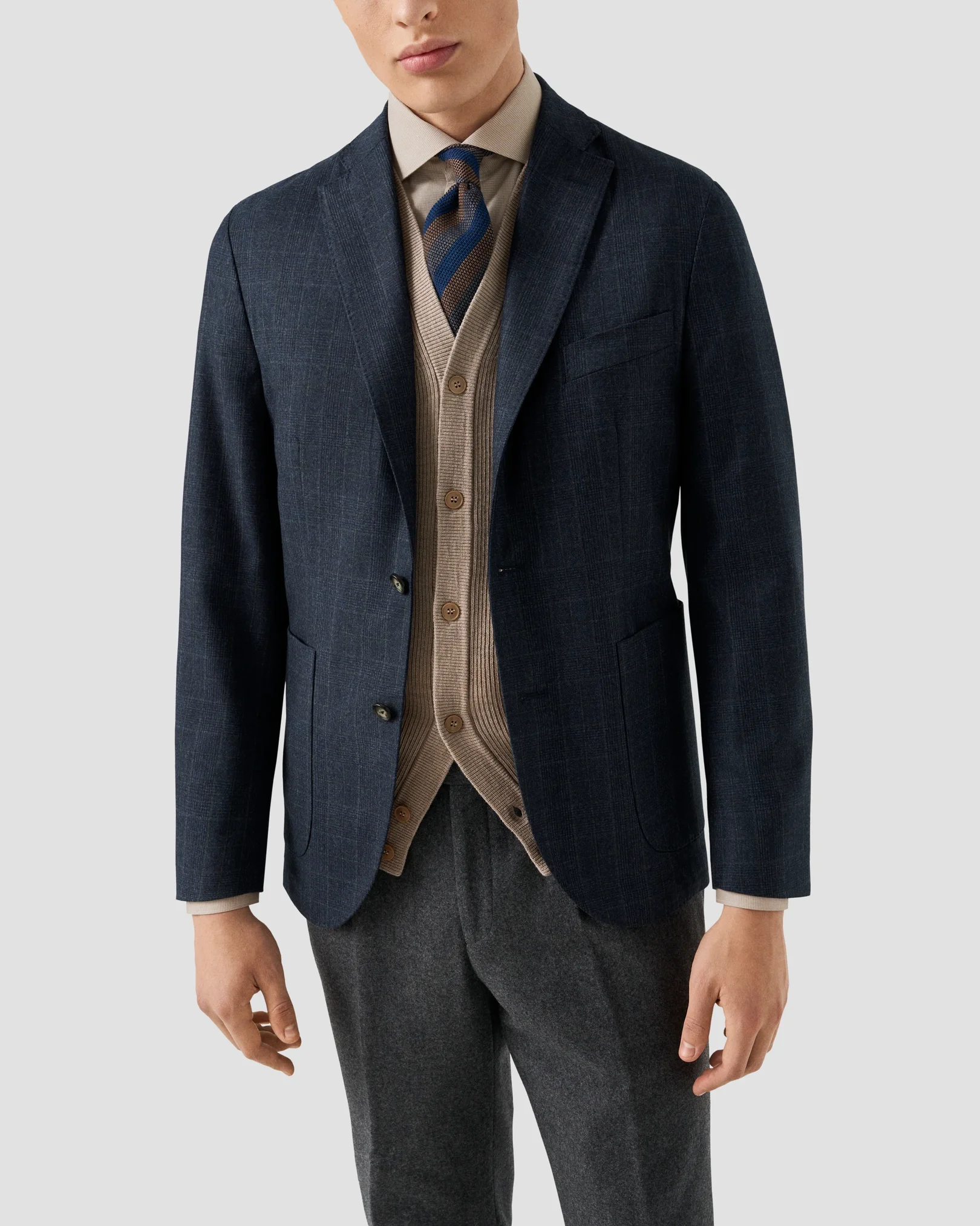 Eton - merino structured knit vest