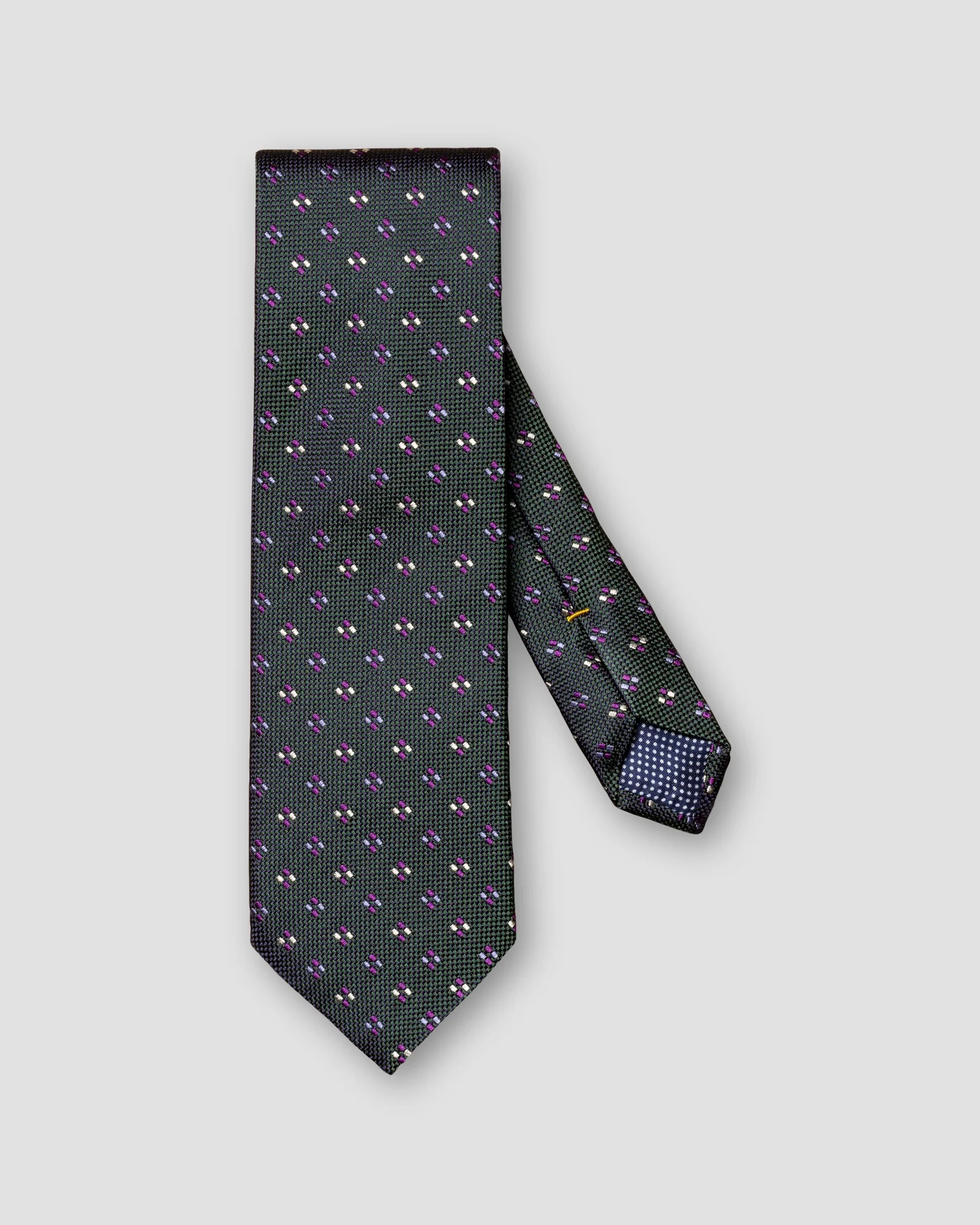 Dark Green Silk Tie —Panama Ground - Eton