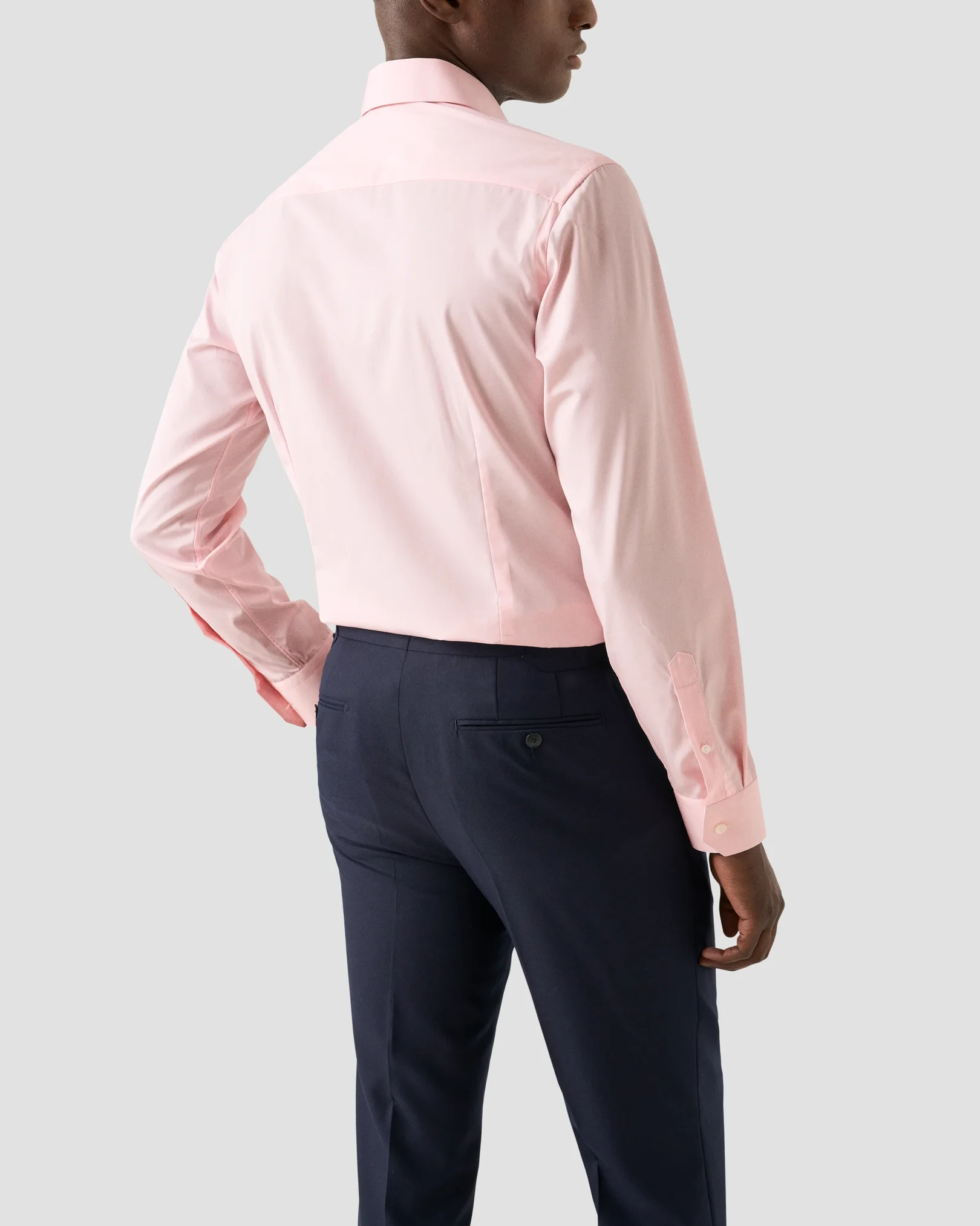 Eton - pink chambray elevated poplin shirt