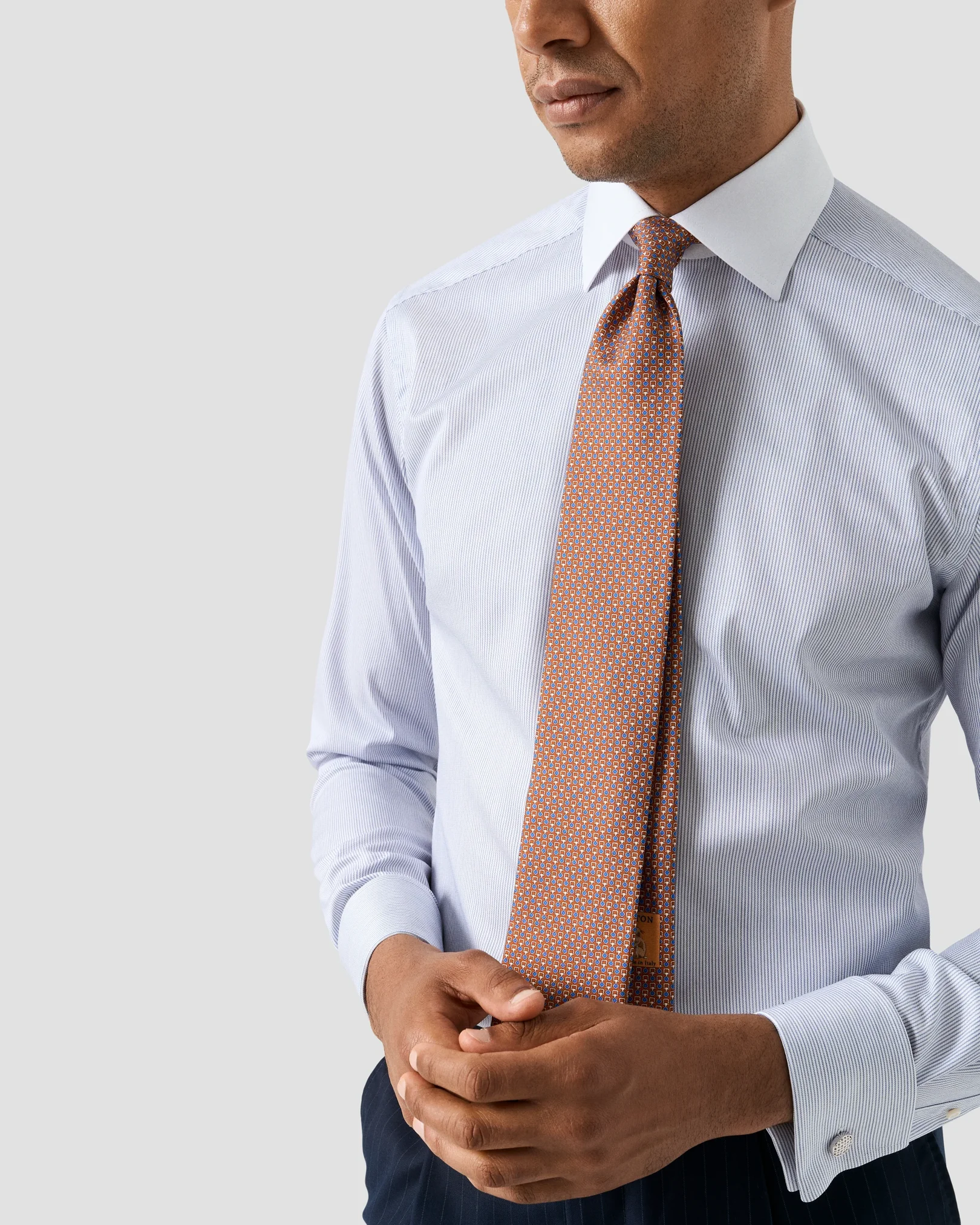 Eton - Fine Striped Signature Twill Shirt