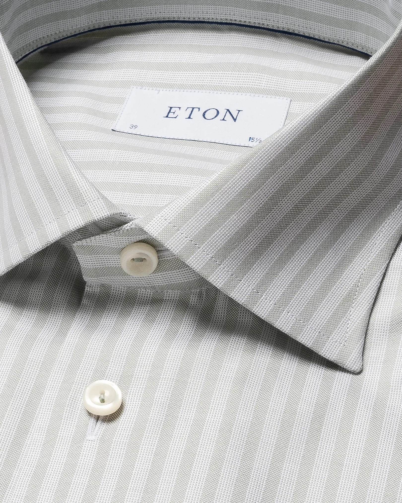 Green Striped Wrinkle Free Oxford Shirt