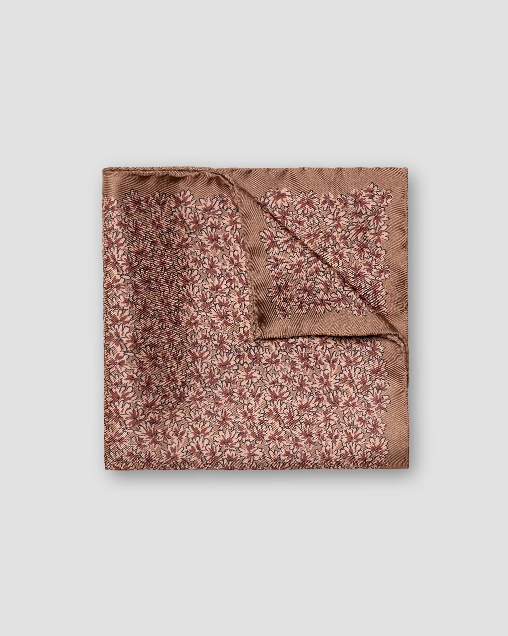 Eton - red fuji silk pocket square