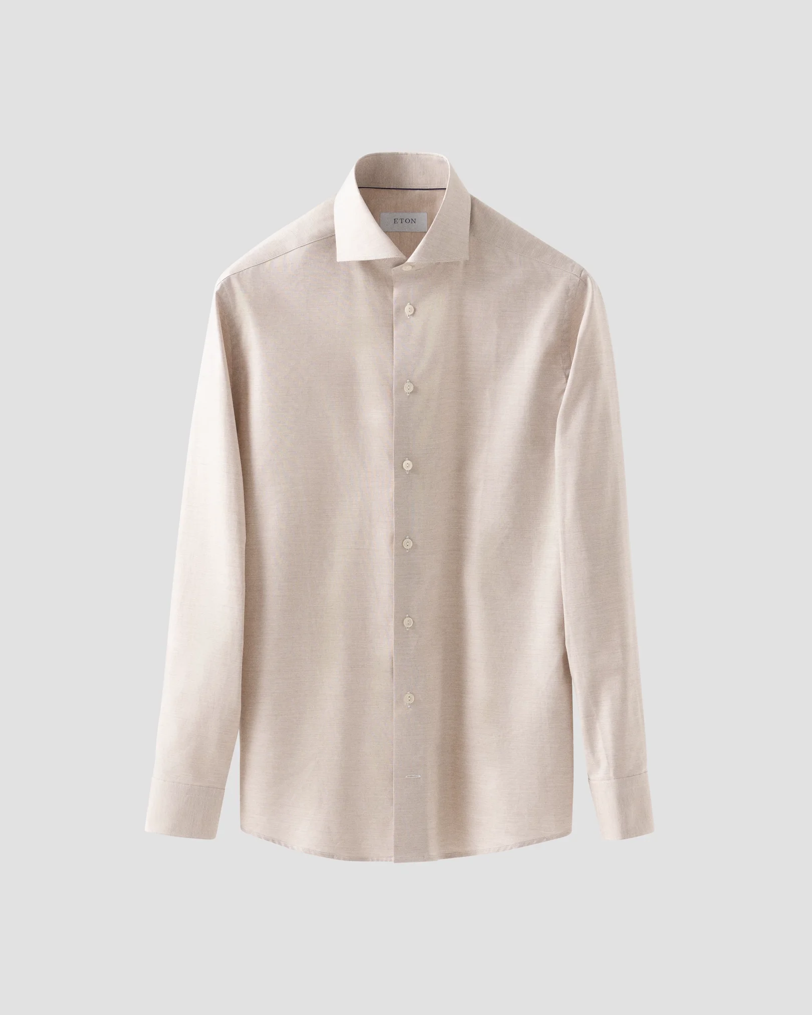 Eton - beige solid signature oxford shirt