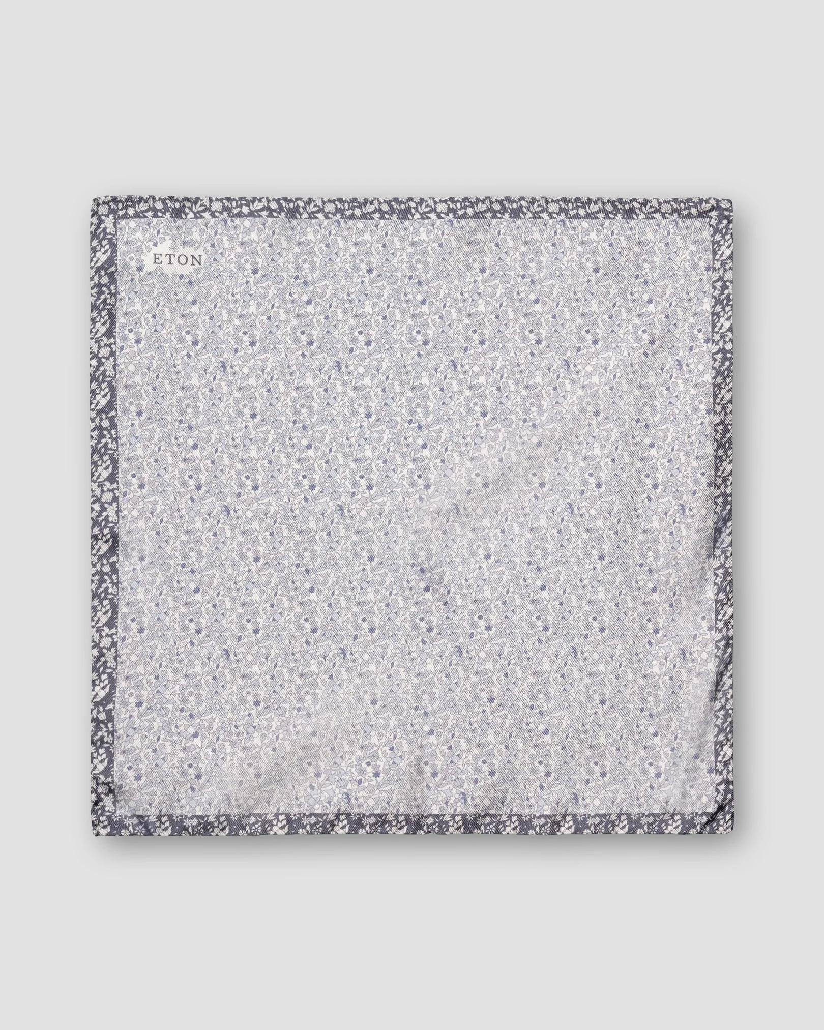 Eton - Floral Print Silk Pocket Square