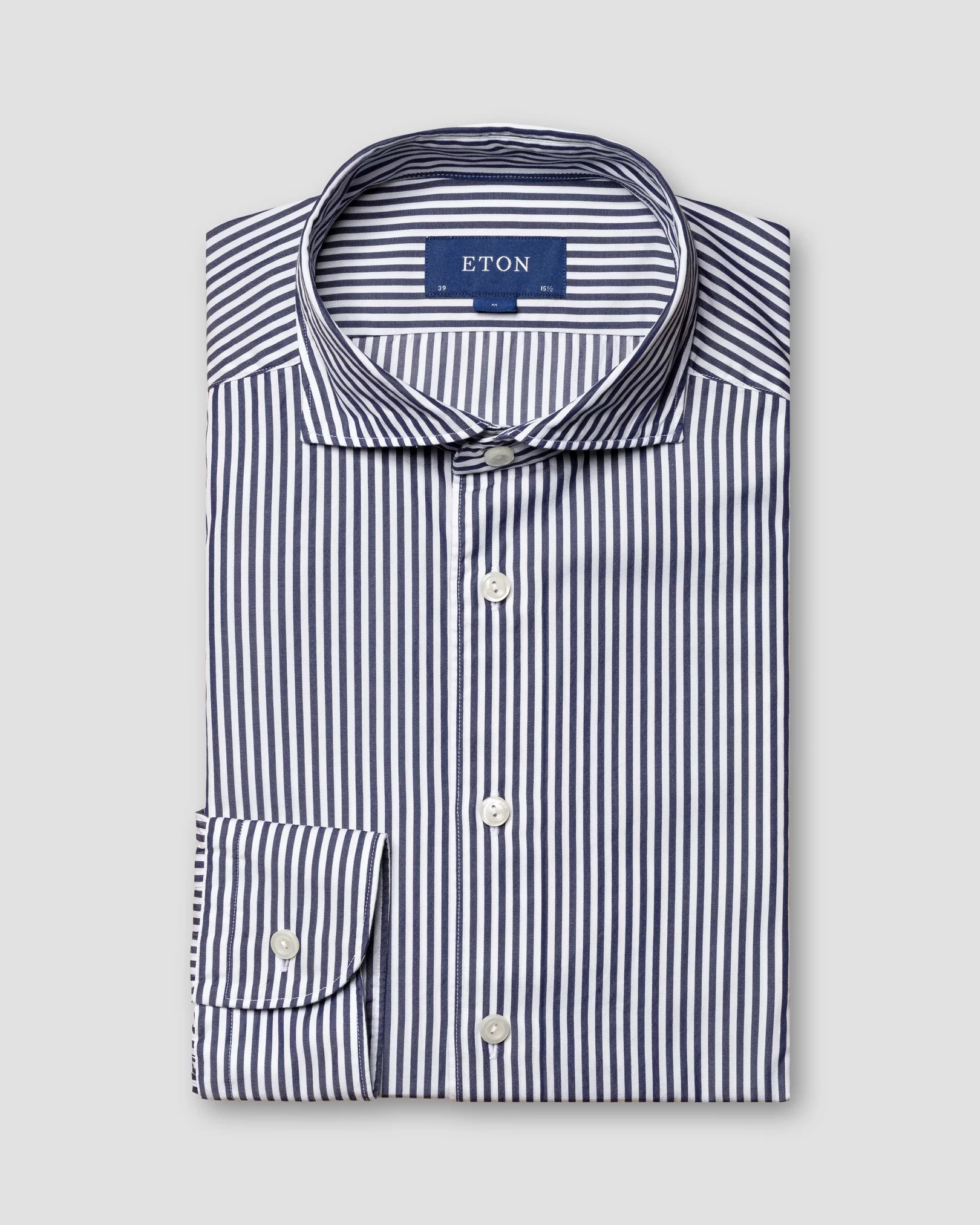 Blue Striped Cotton-Tencel™ Shirt