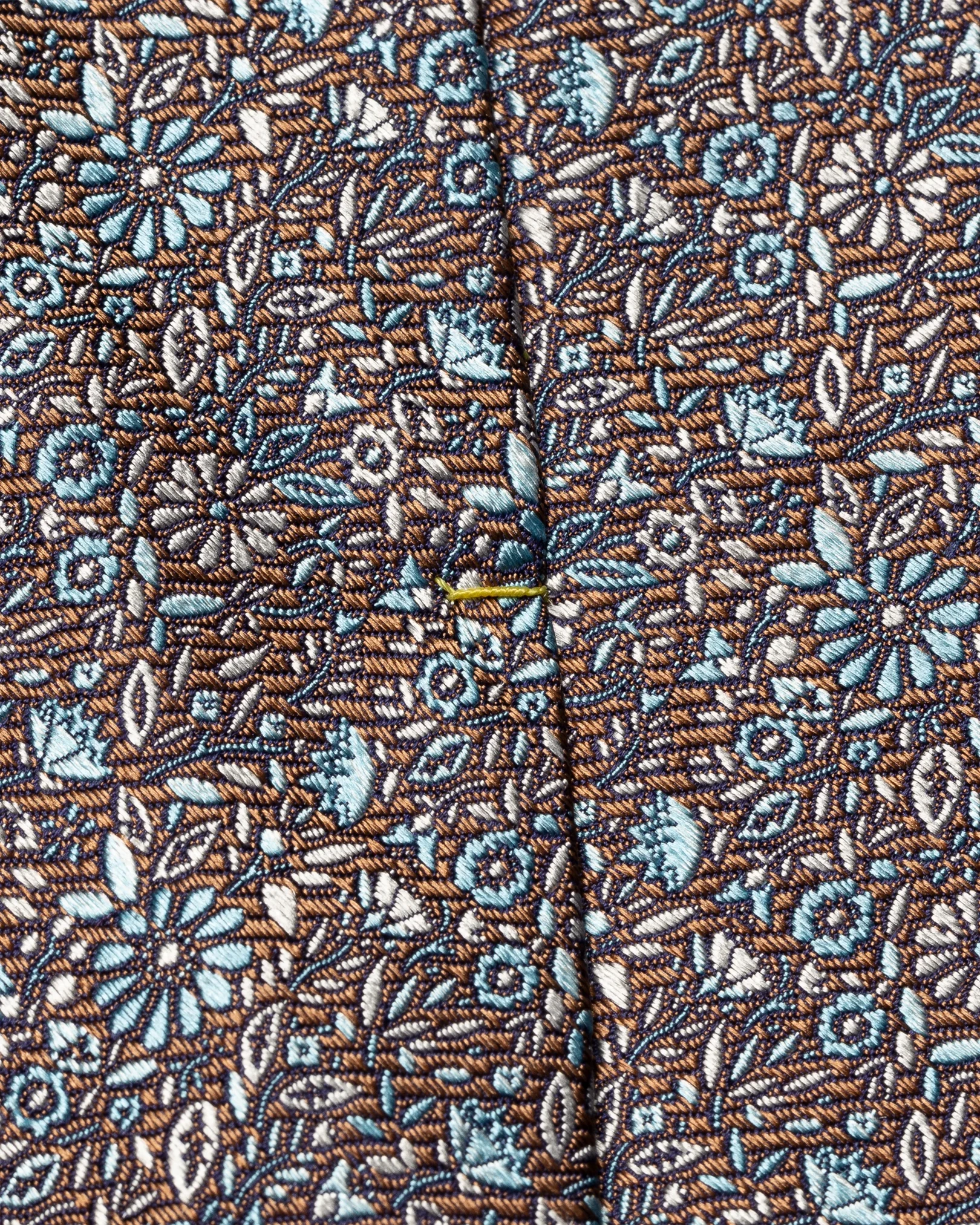 Eton - brown floral silk tie