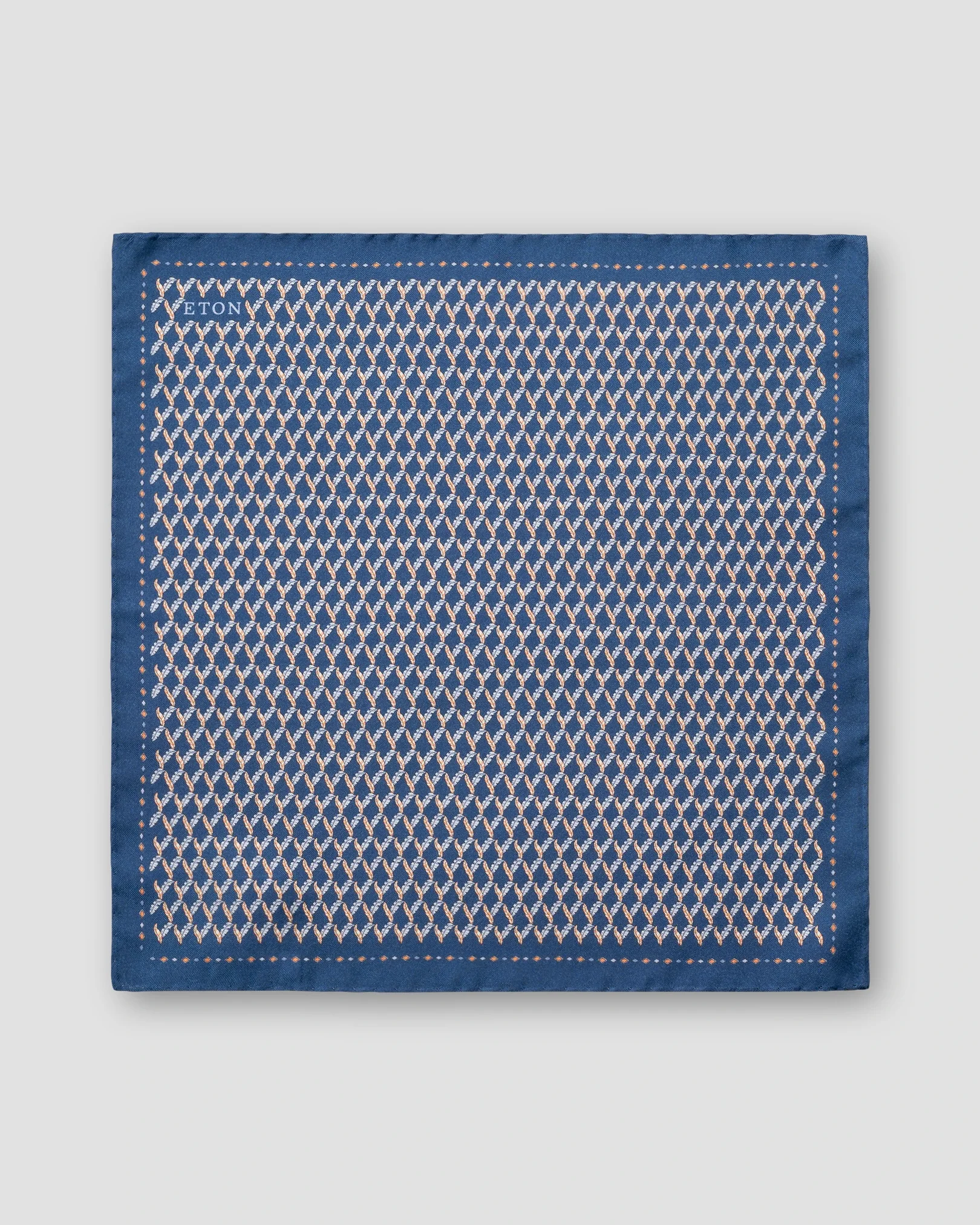Eton - leaf silk twill pocket square