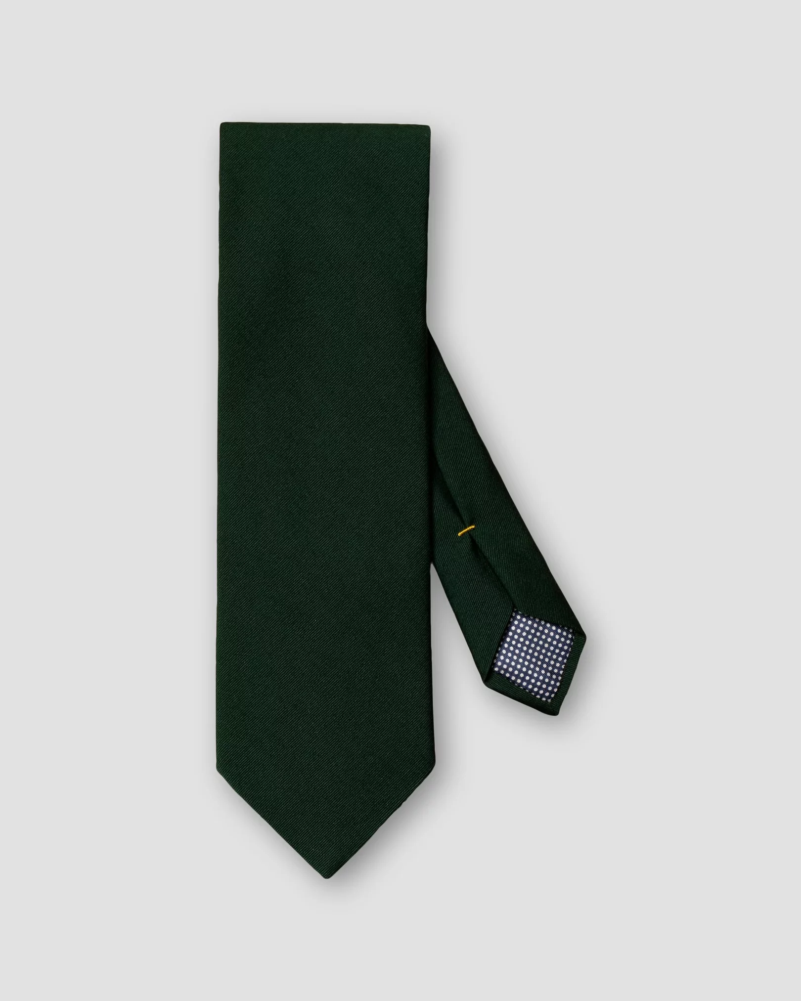 Dunkelgrüne Woll-Baumwoll-Krawatte