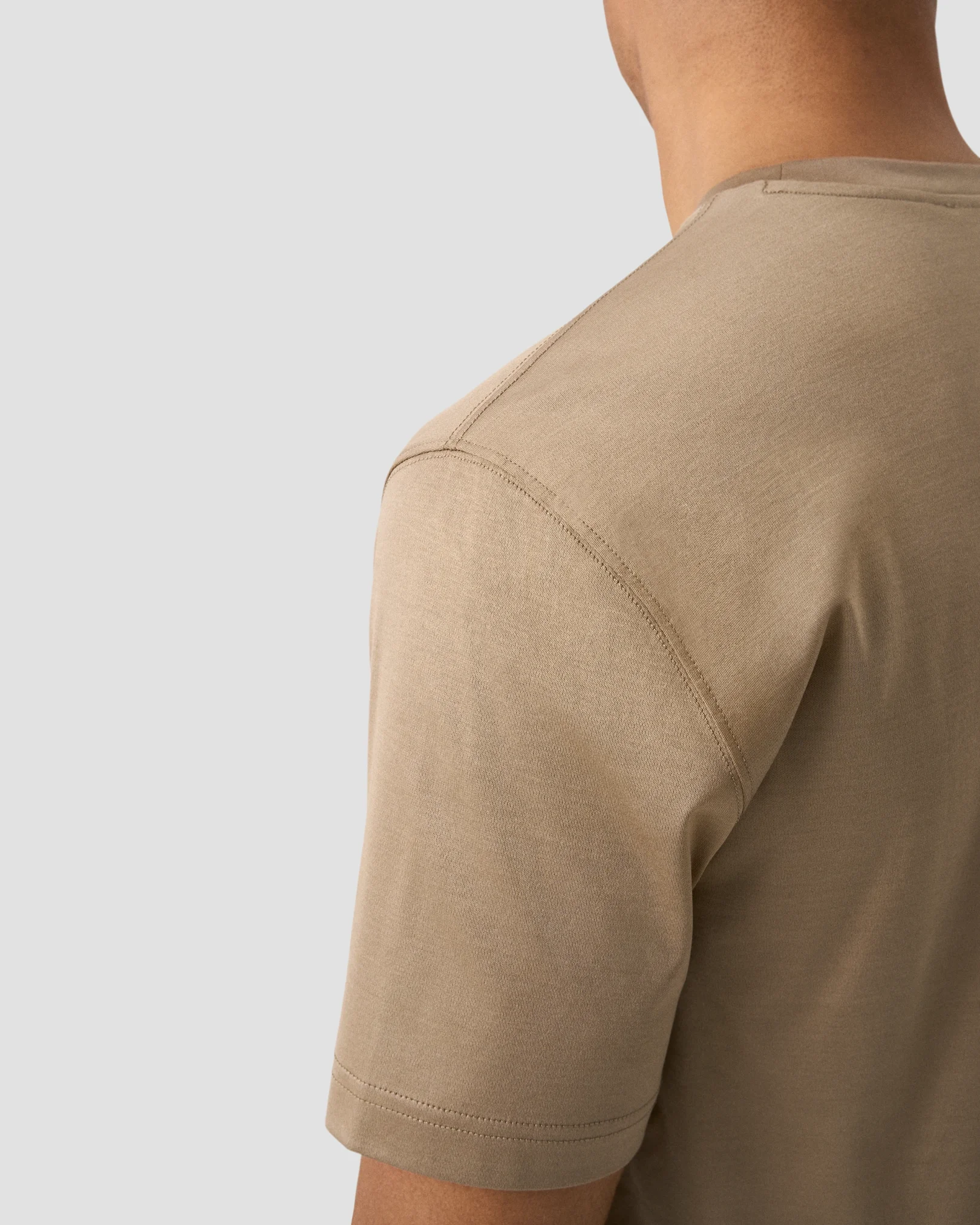 Eton - filo di scozia t shirt brown filo di scozia t shirt